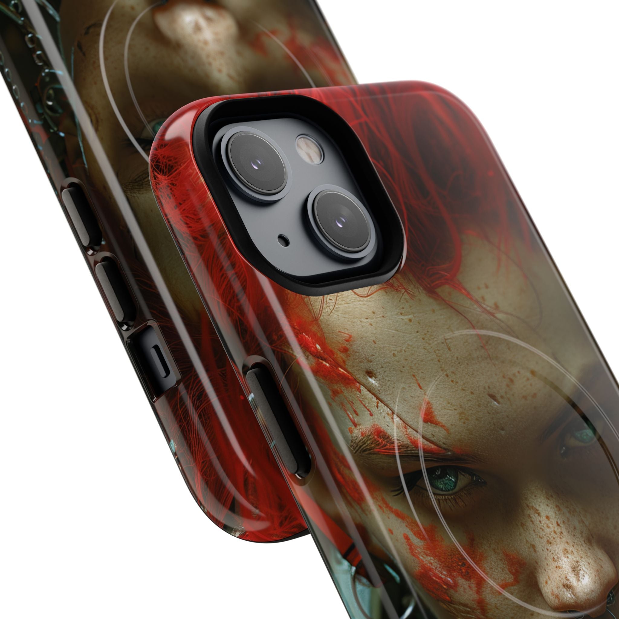 Red Spike Gaze iPhone 14 Case - Tough+