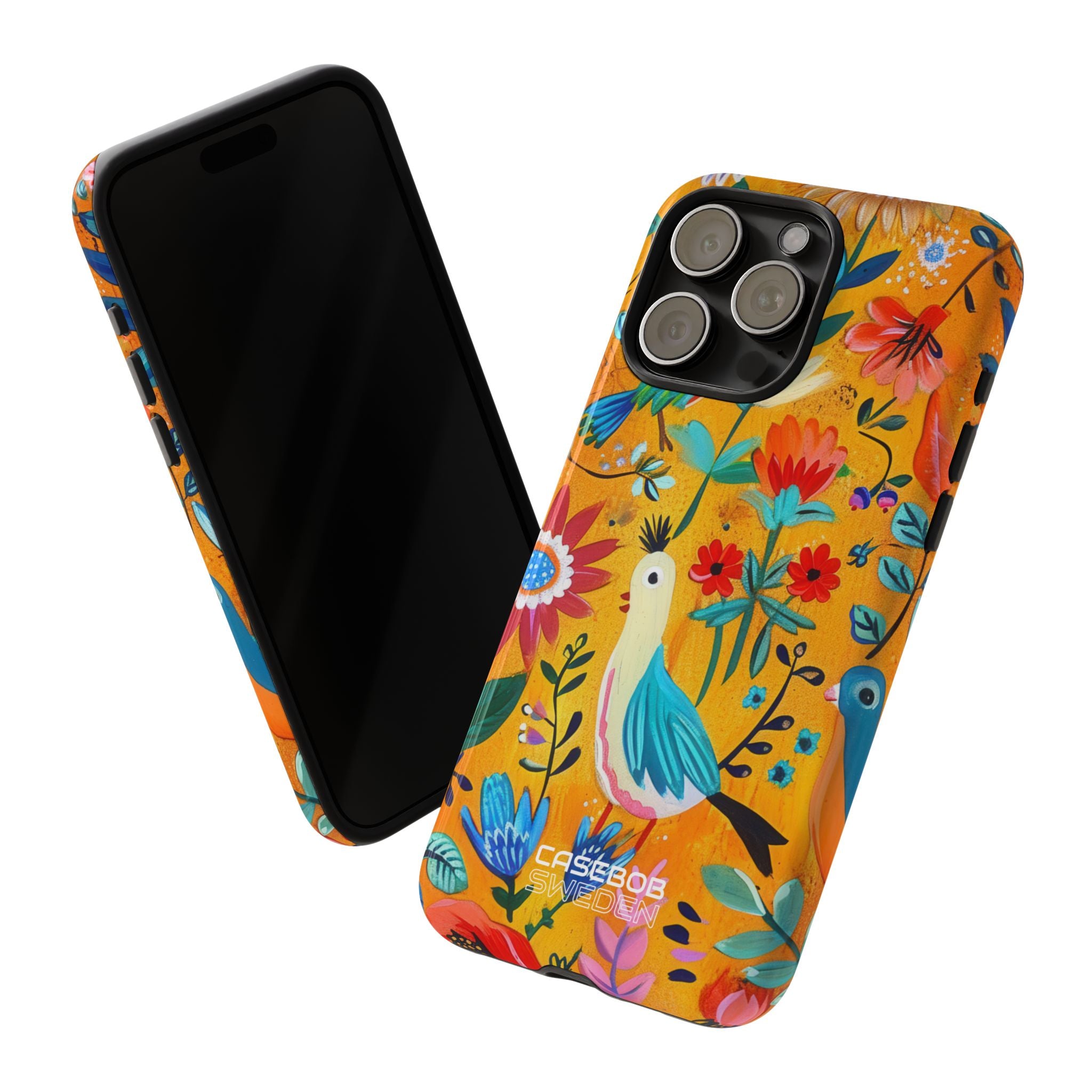 Giardino di Uccelli Fantasiosi iPhone 15 - Tough