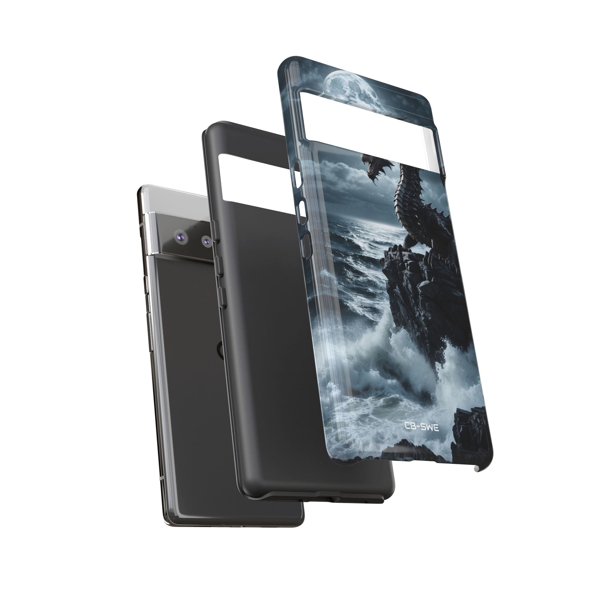 Dragon Roars Against Sea - Google Pixel Case