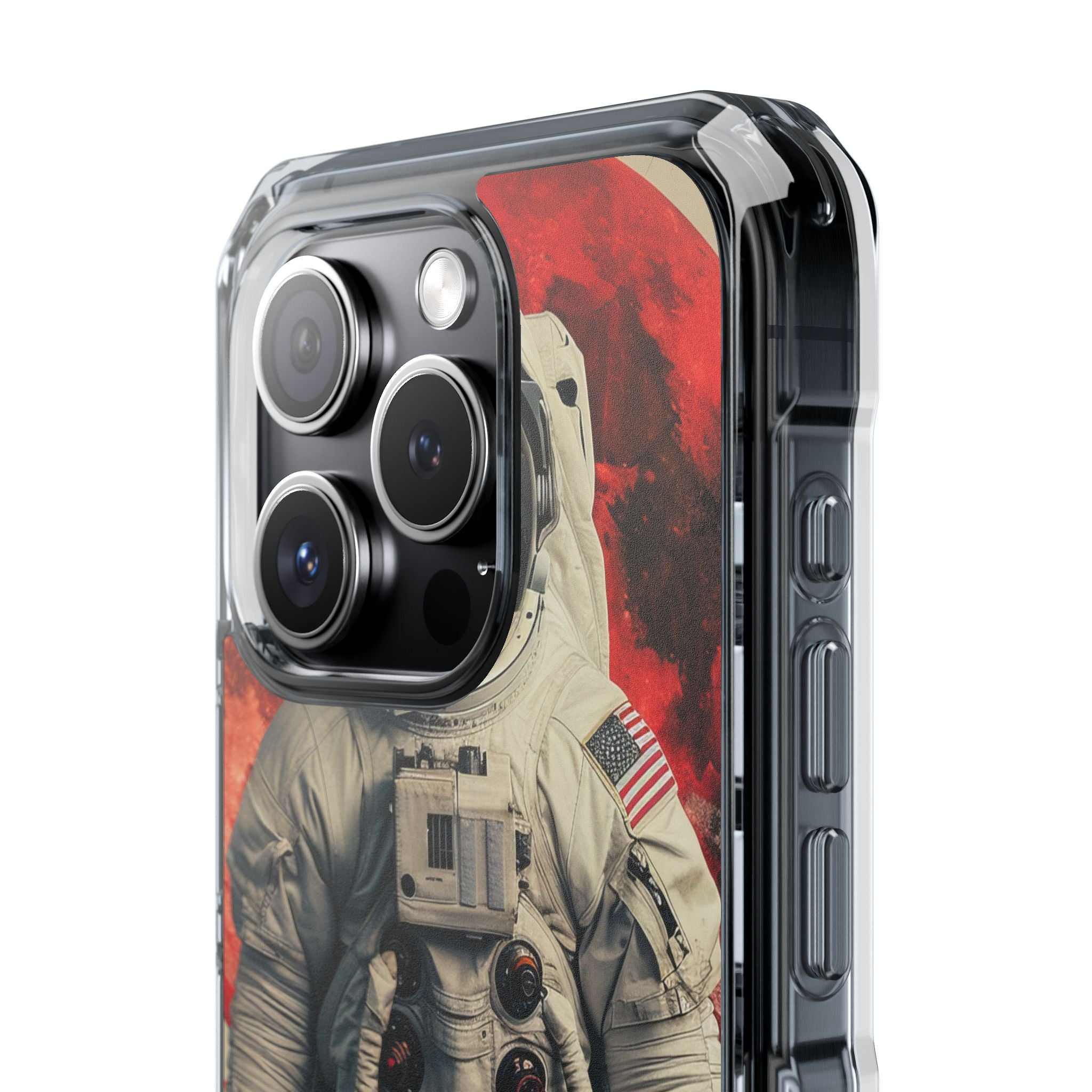 Crimson Spacewalk Dream iPhone 15 - Impact Clear+