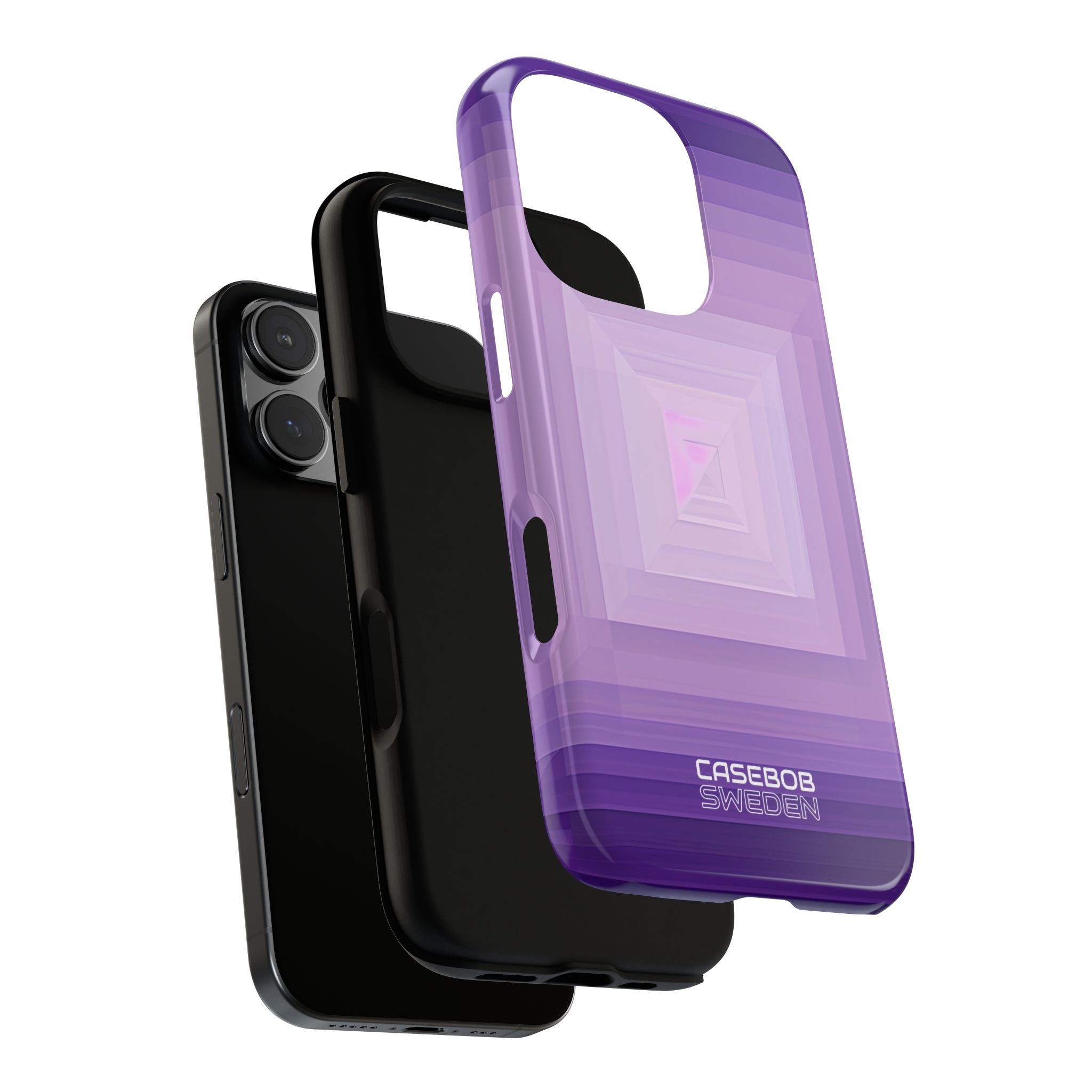 Purple Geometry Vortex iPhone 16 - Tough