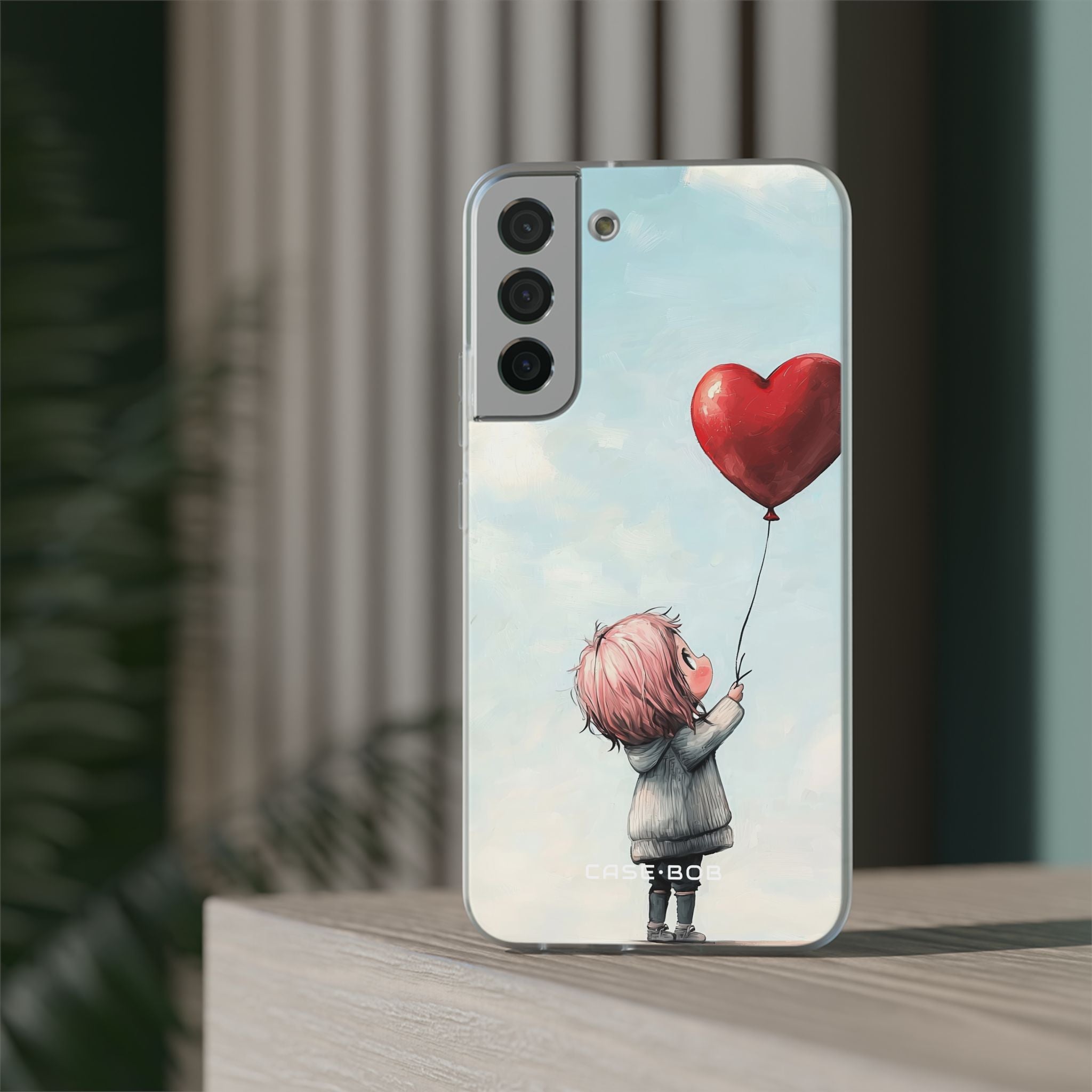 Heart Balloon Glow Samsung S22 Plus Case - Soft