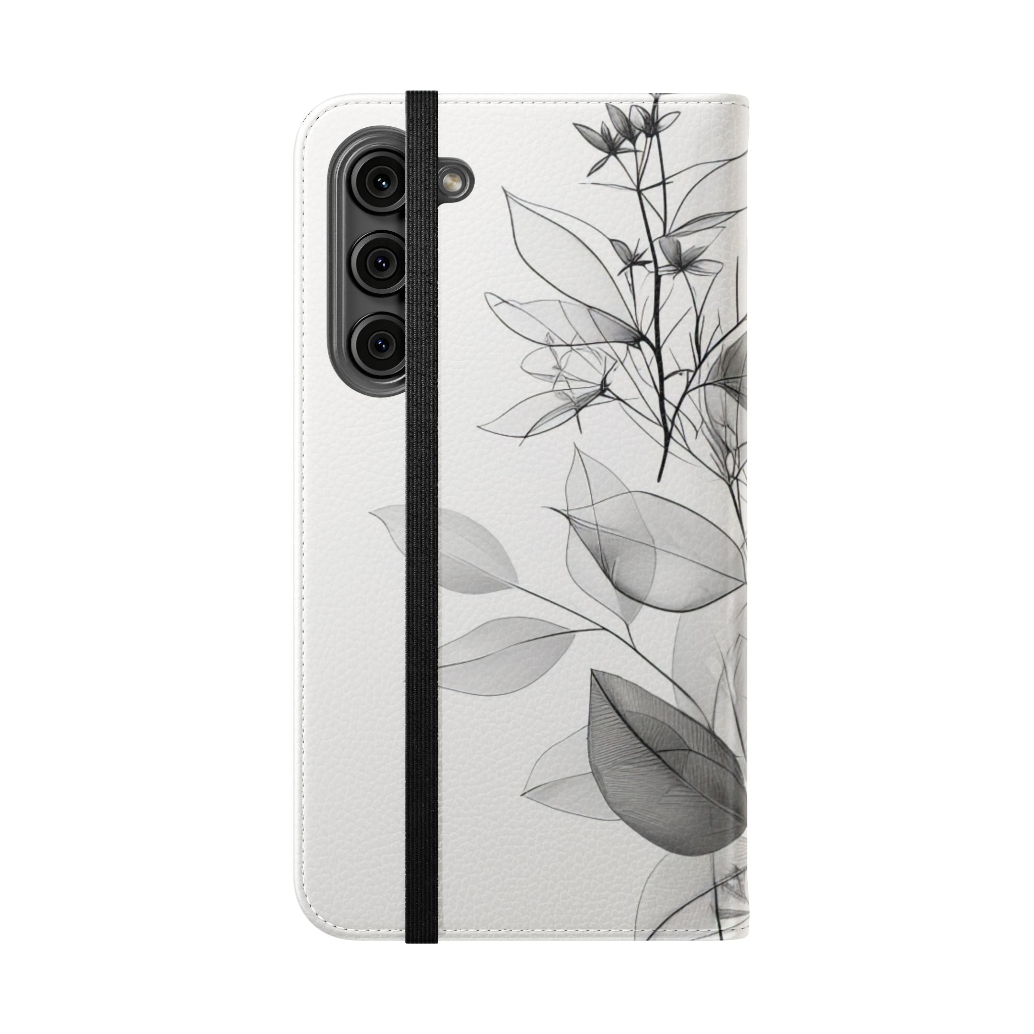 Silver Leaves - Samsung S23+ Case - Lompakko