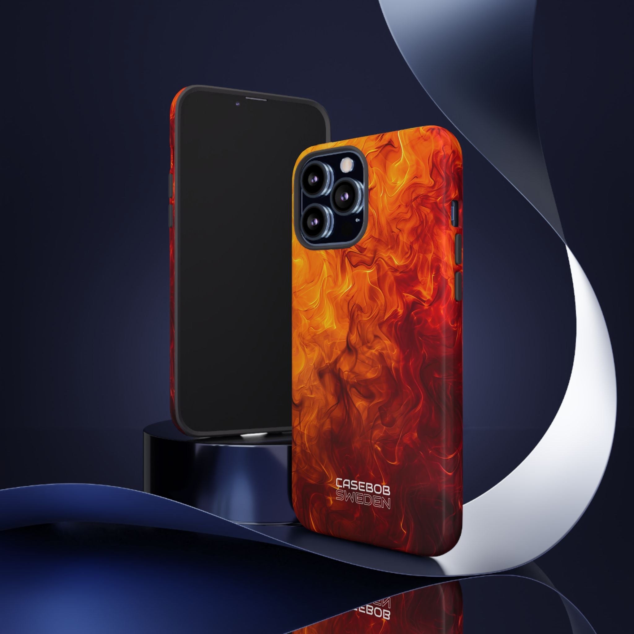 Flaming Energy Swirl iPhone 13 - Tough