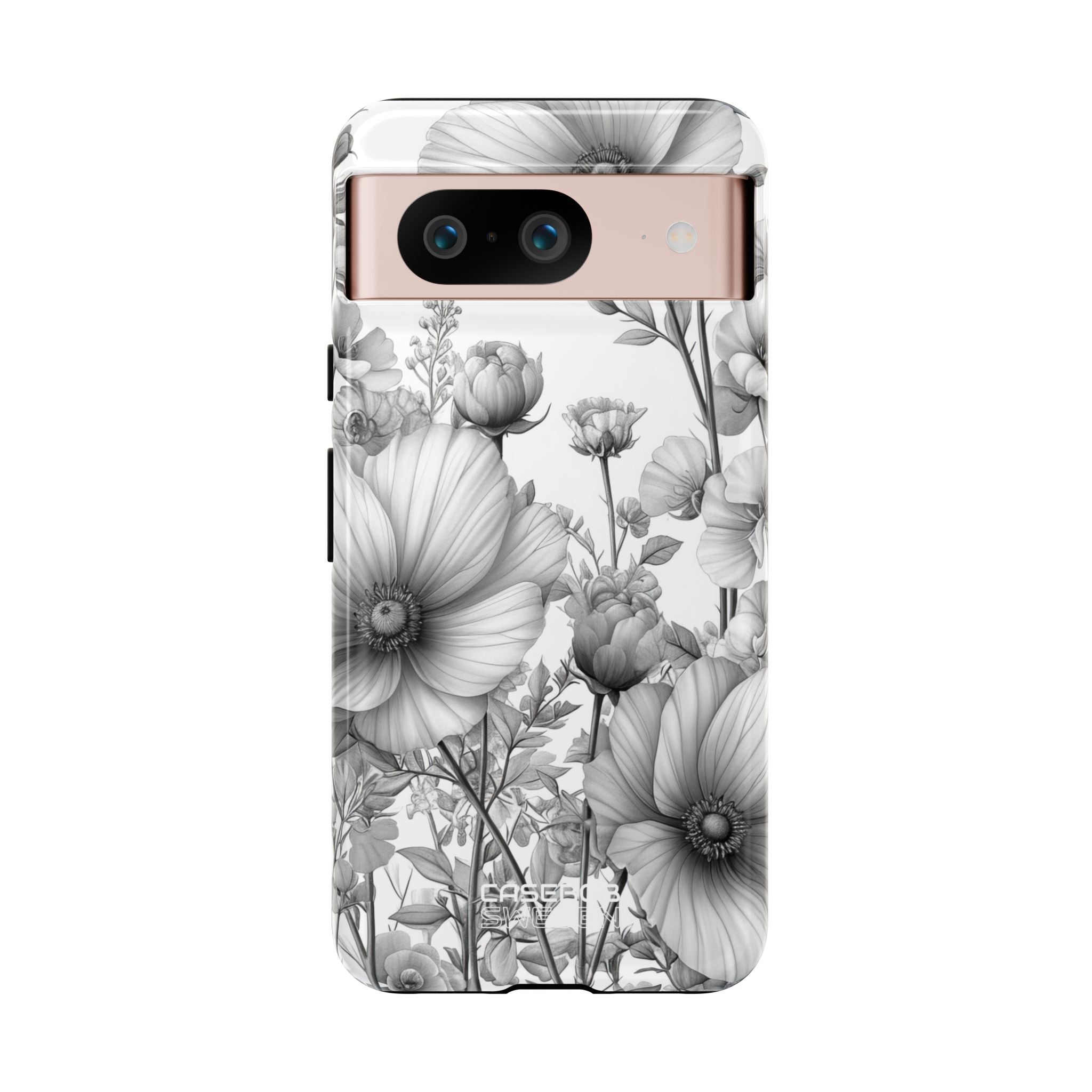 Vintage Floral Etching Google Pixel 8 - Tough