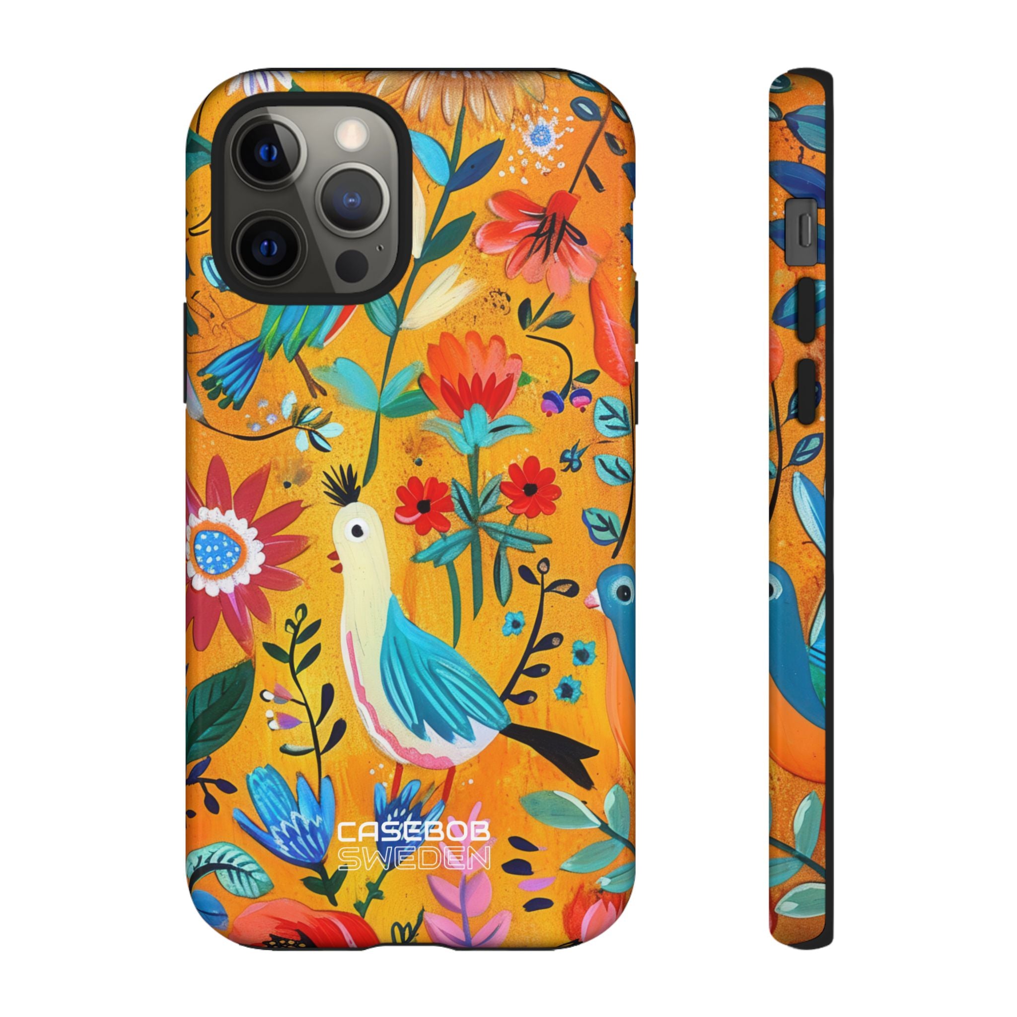 Whimsical Birds Garden iPhone 12 - Tough