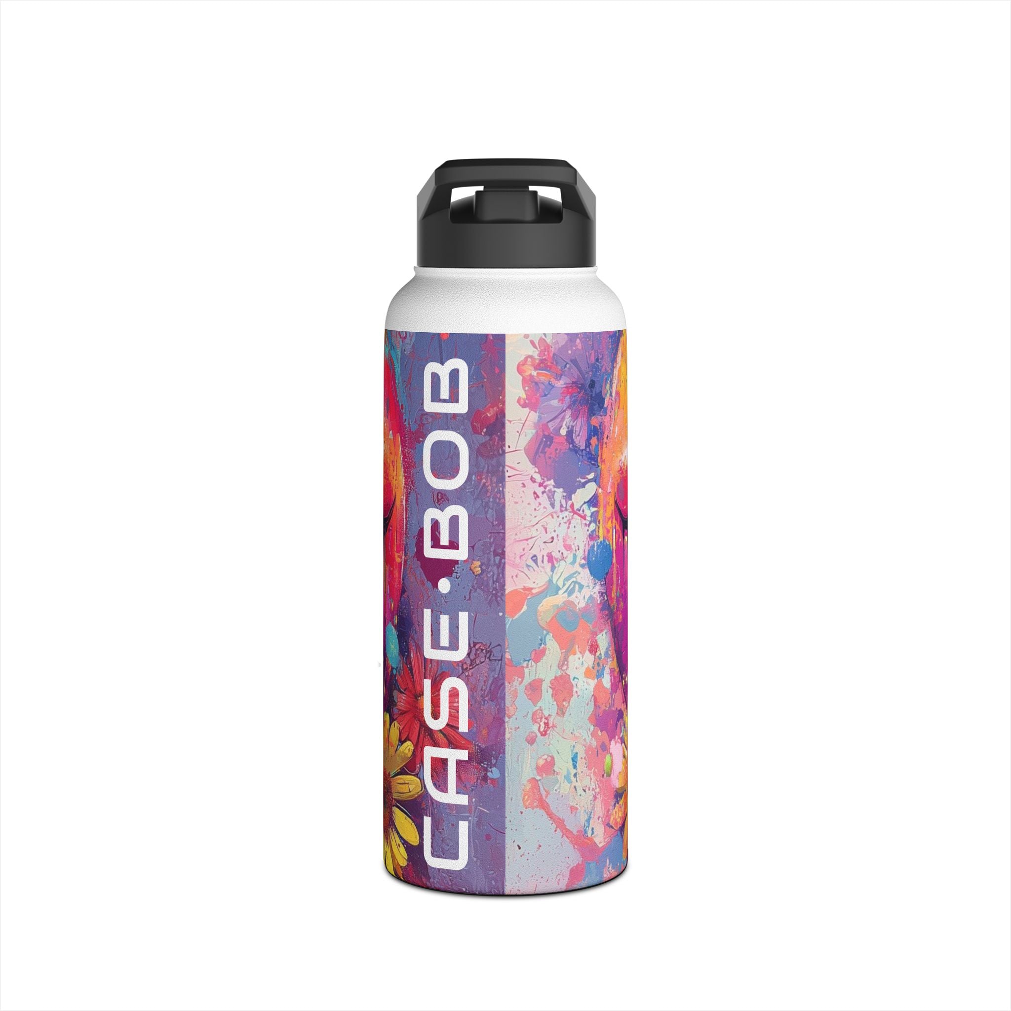 Smiley Bloom Drip - Stainless Steel Water Bottle