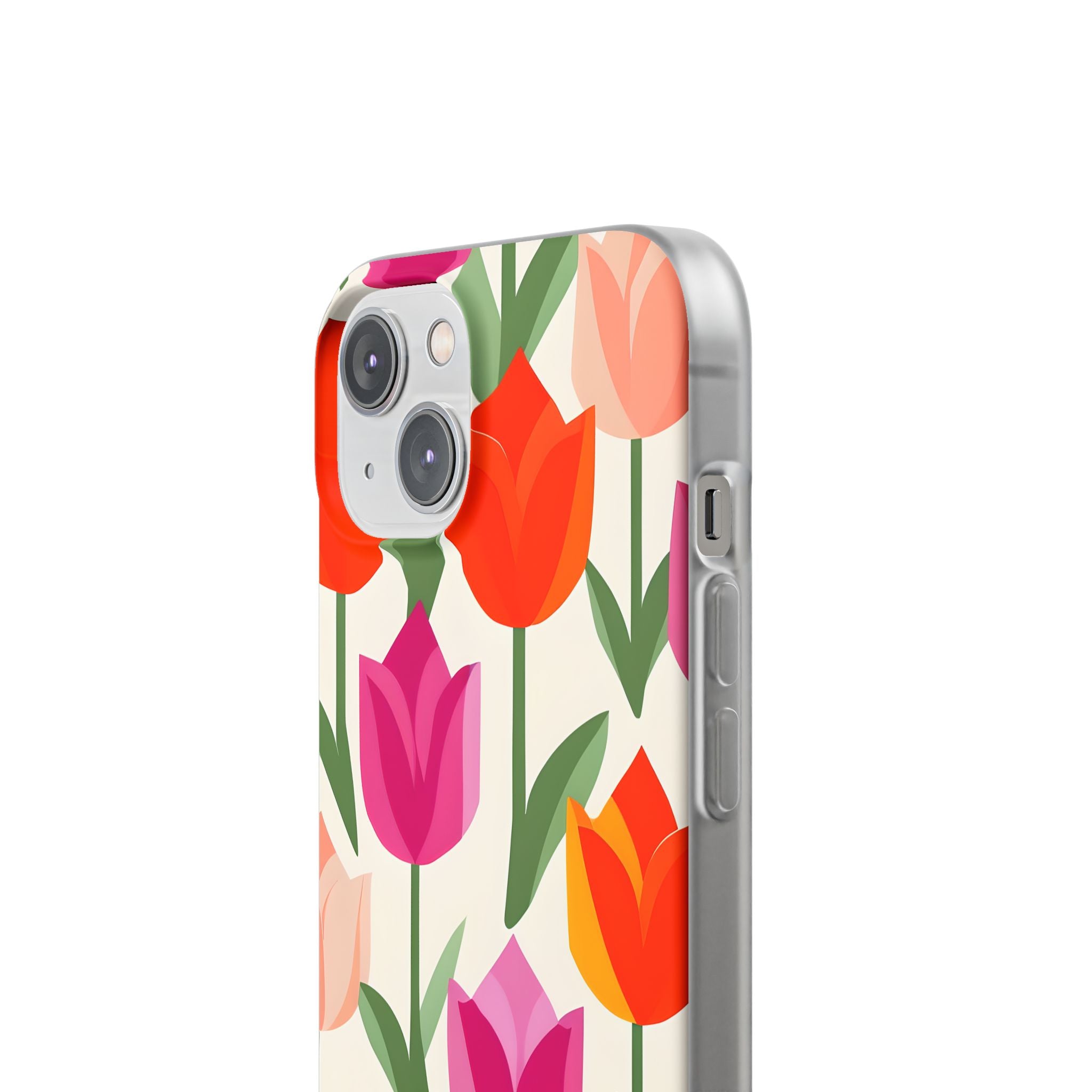 Tulip Harmony Green iPhone 14 - Soft Case