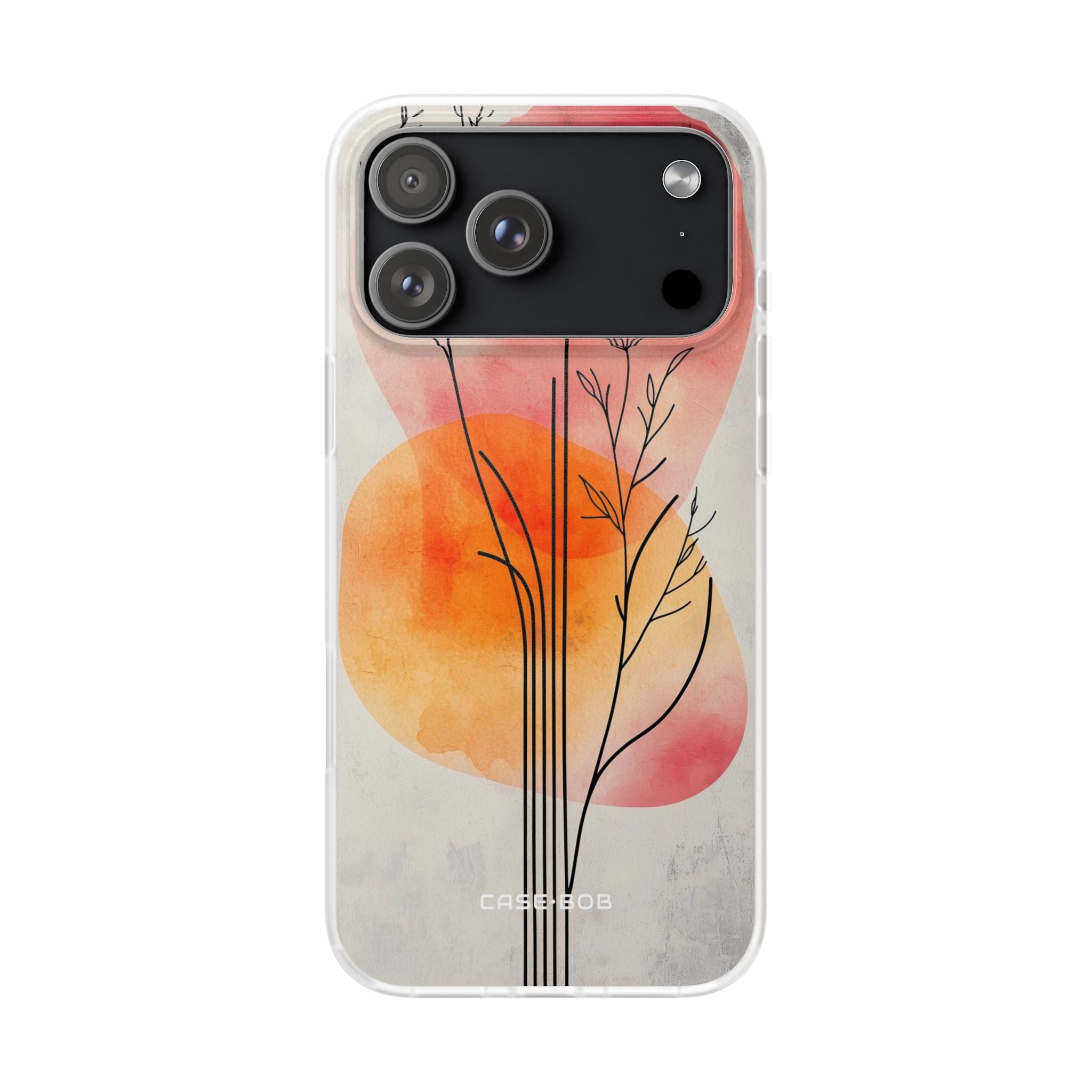 Curved Stem Sunset iPhone 17 Pro Max Case - Soft