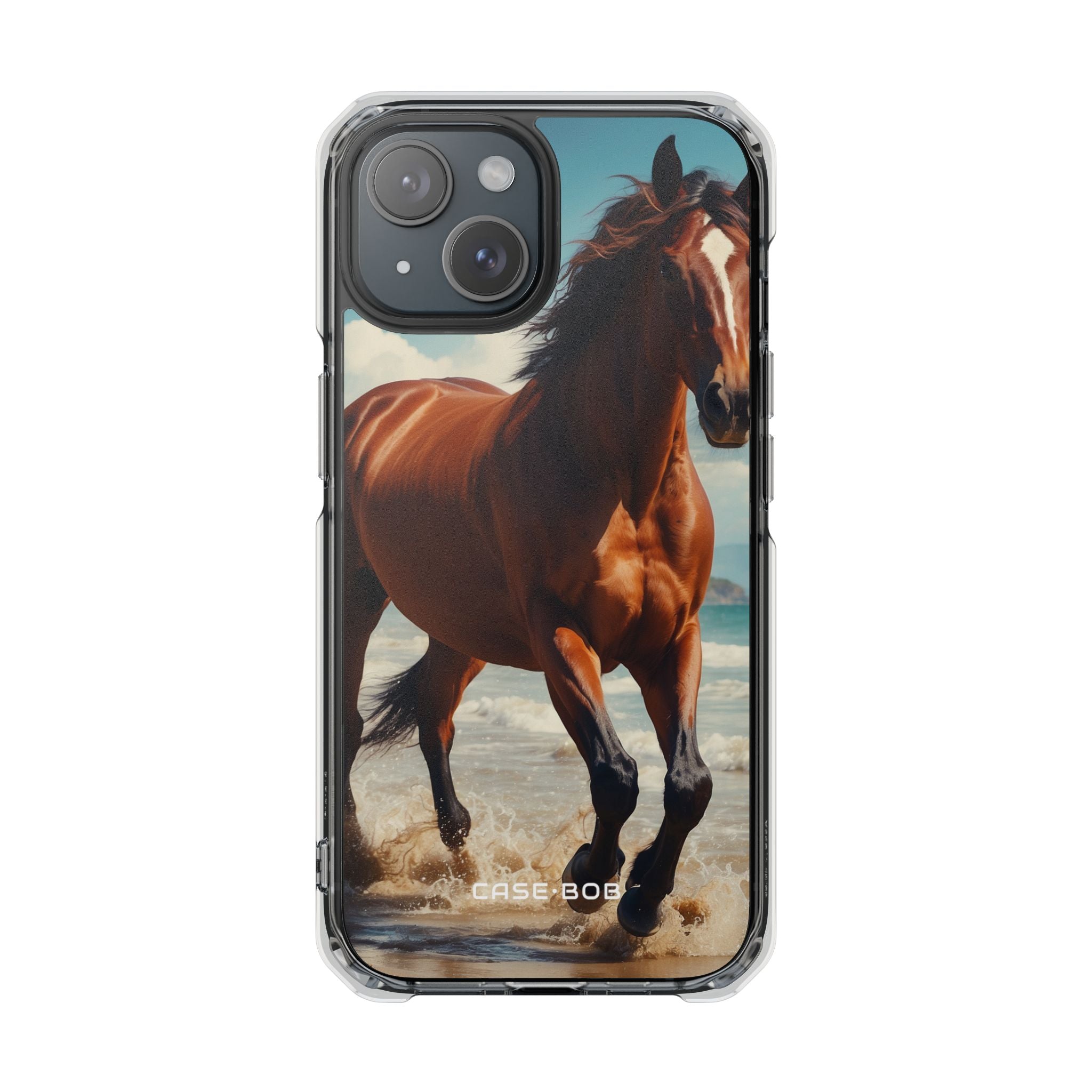 Brown Stallion Splash iPhone 15 Case - Impact
