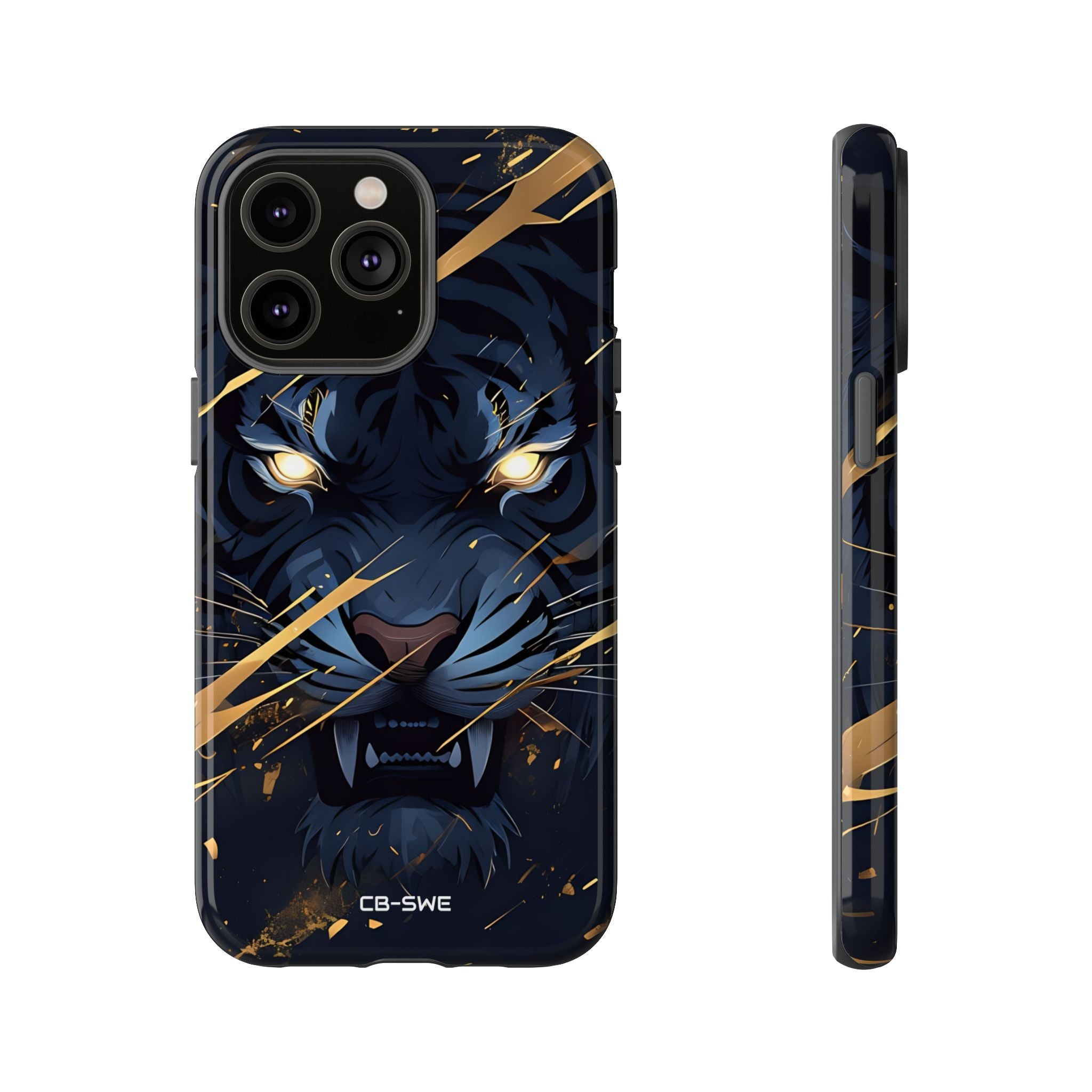 Tiger's Glowing Gaze - iPhone Case