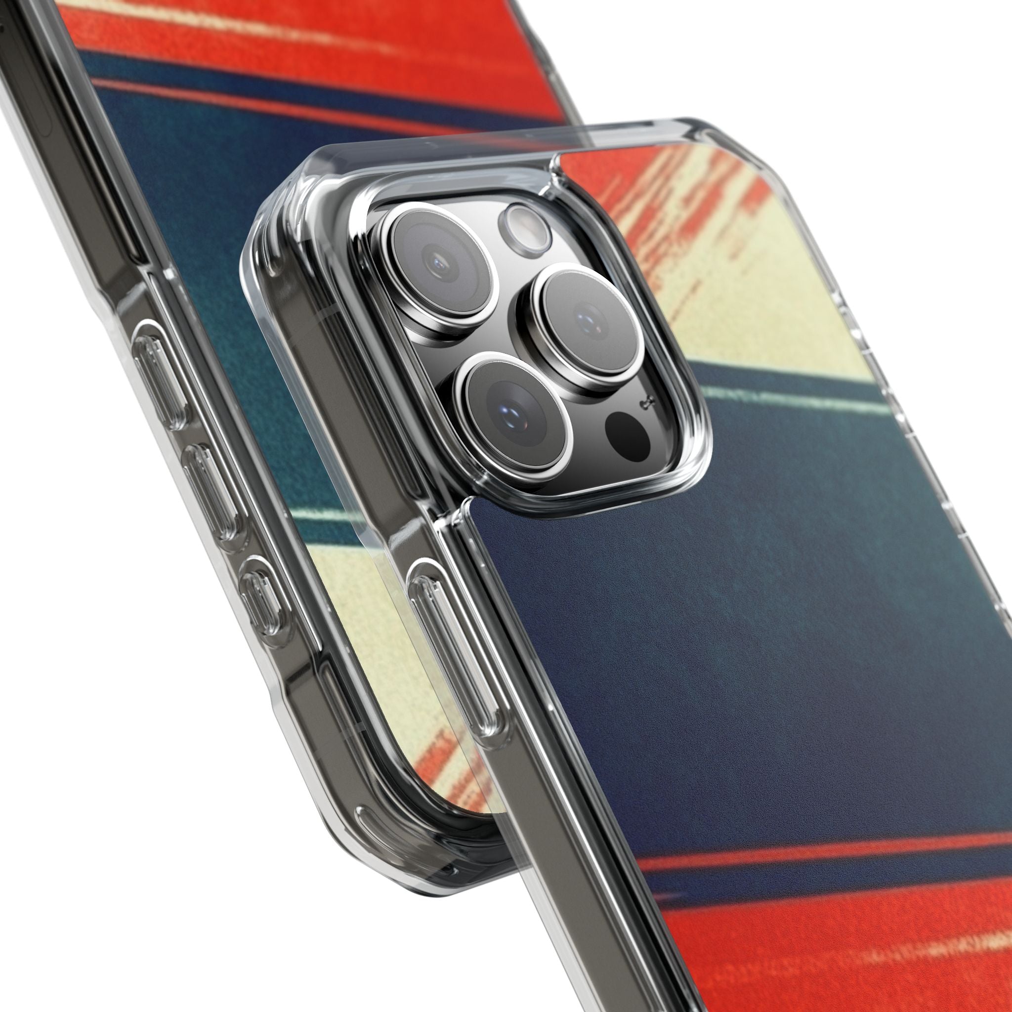 Blue Diagonal Motion iPhone 16 Pro Max Case - Impact