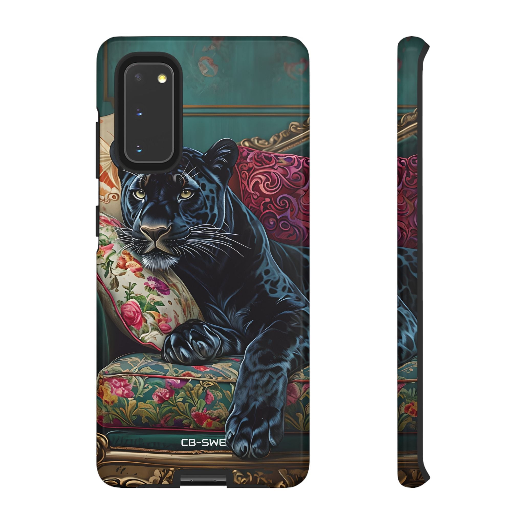 Panther on Vintage Chaise - Samsung Case