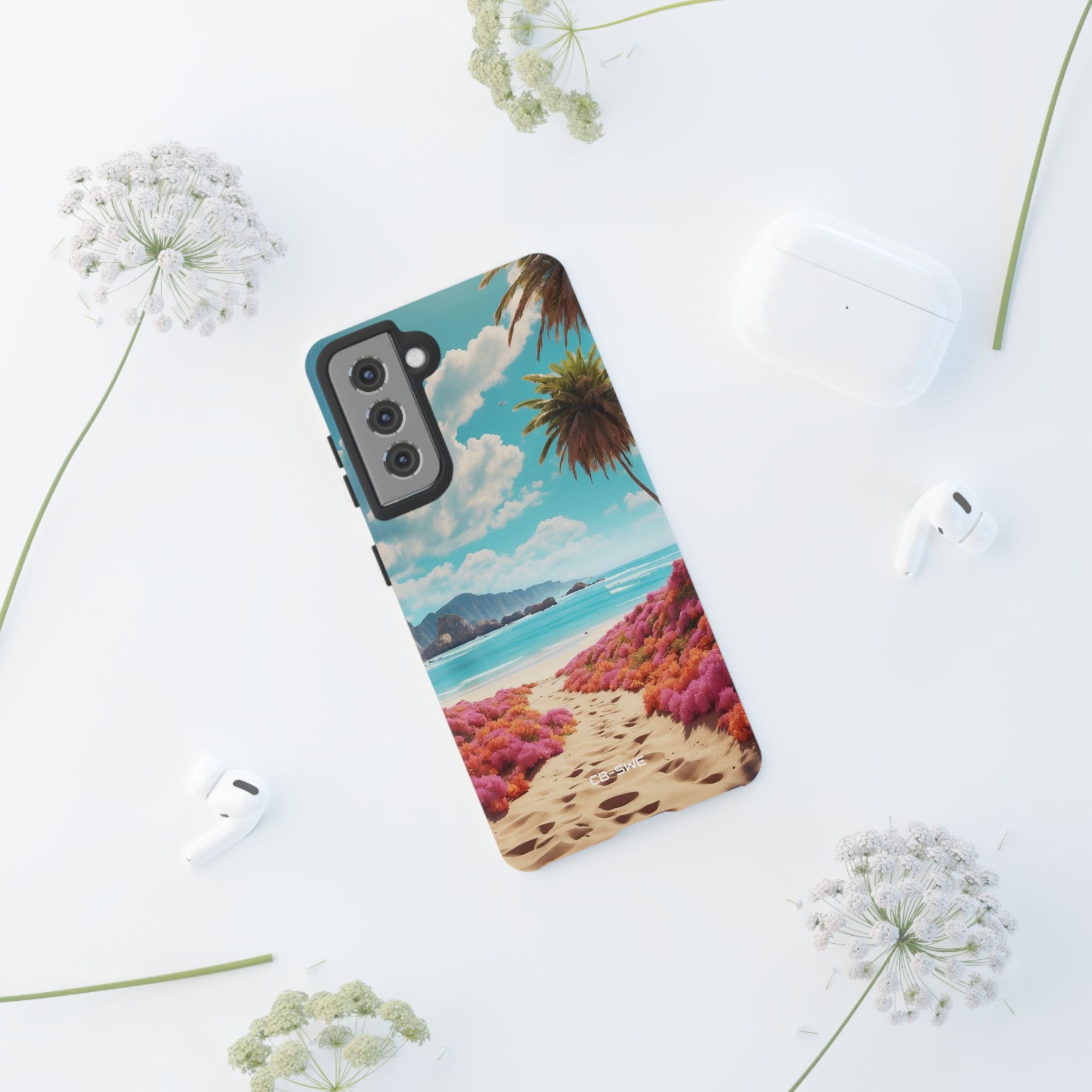 Tropical Flowers Frame - Samsung Case