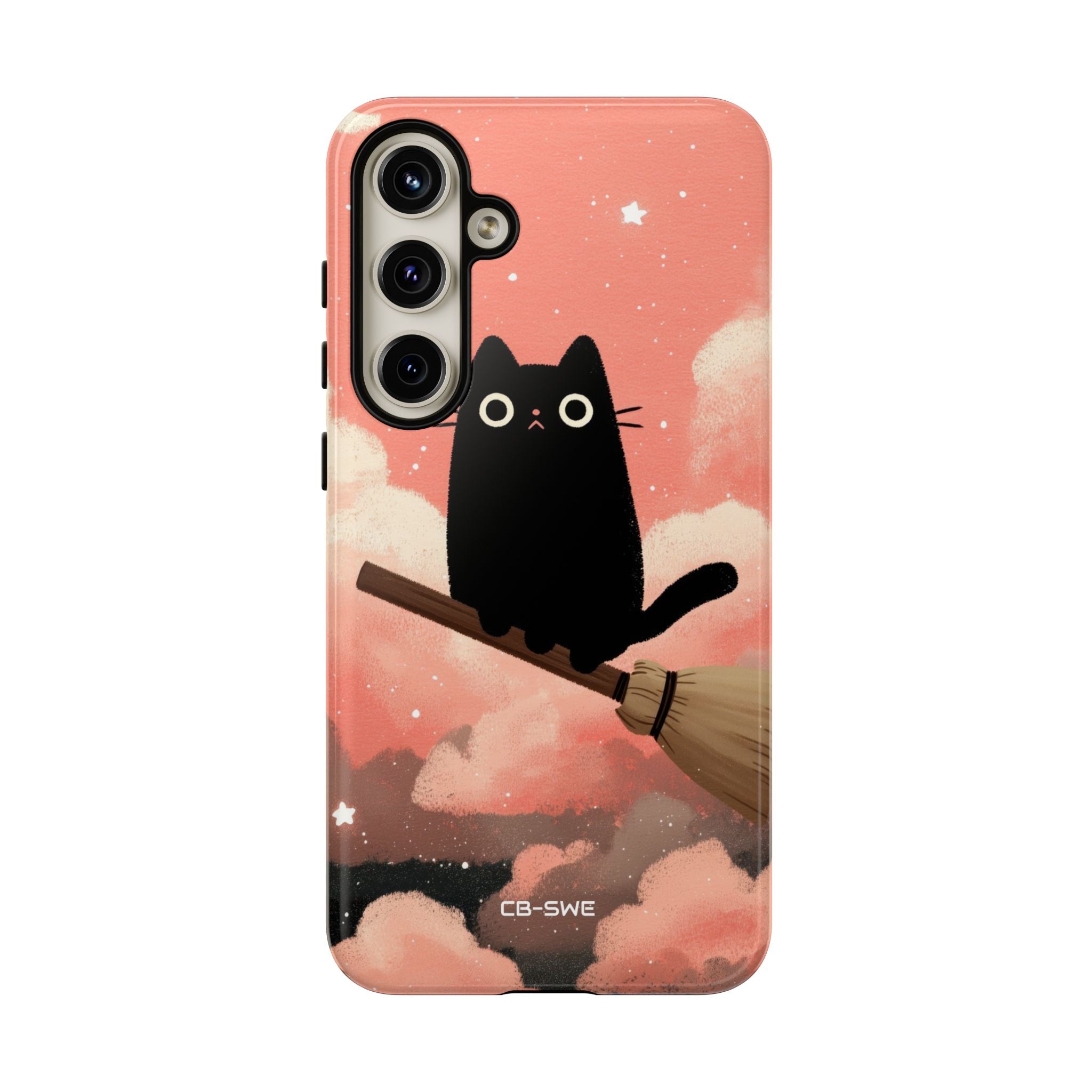 Cat Rides Broom - Samsung Case