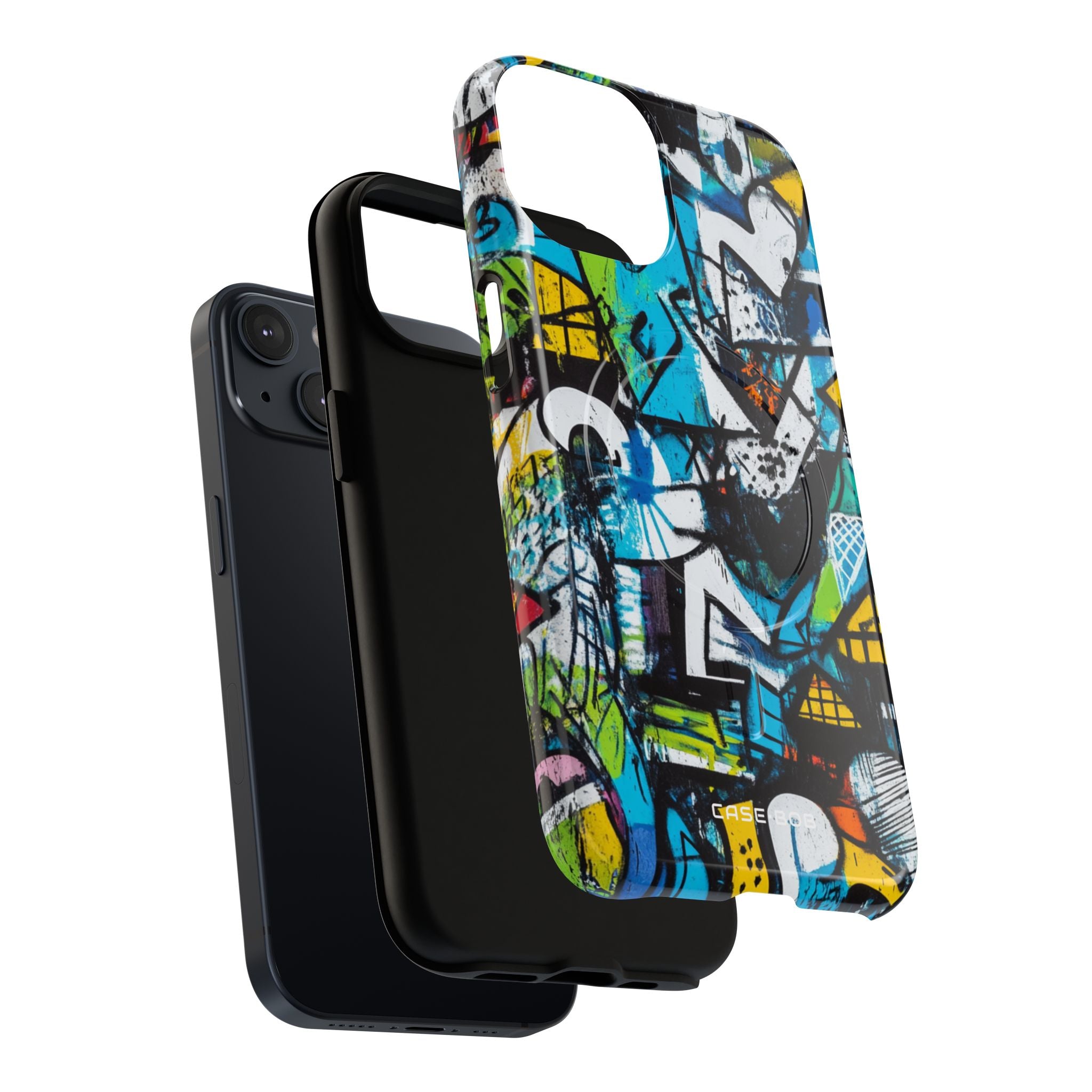 White Ripple Drift iPhone 14 Case - Tough+