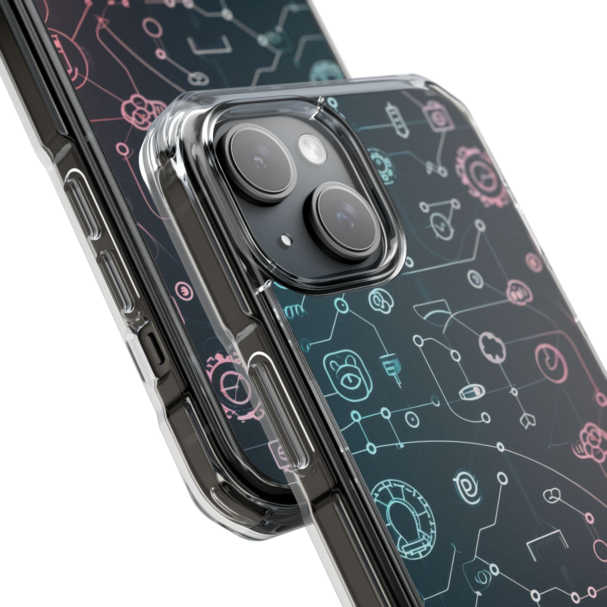 Digital Circuit Flow iPhone 15 - Impact Clear+