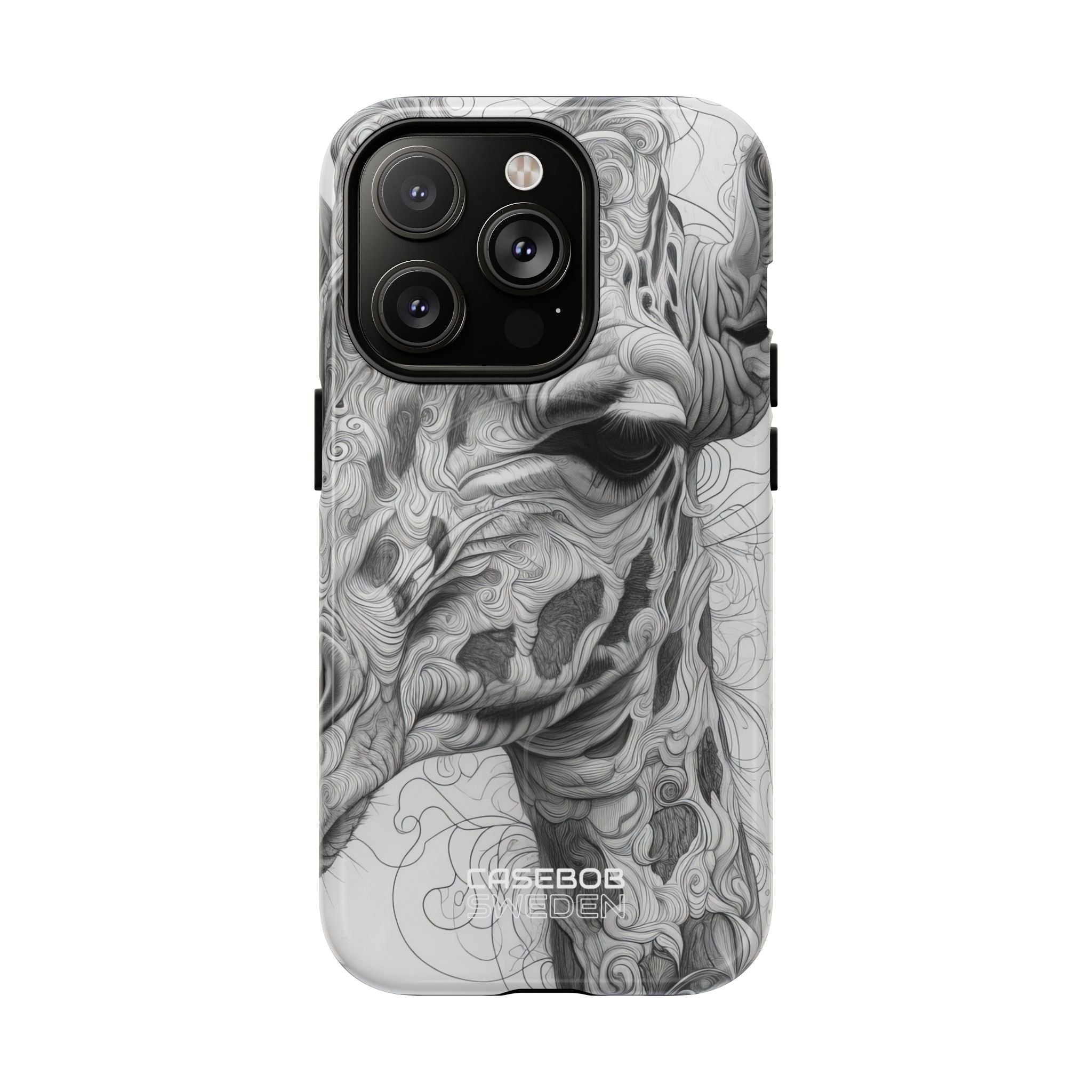 Swirling Giraffe Art iPhone 14 - Tough+