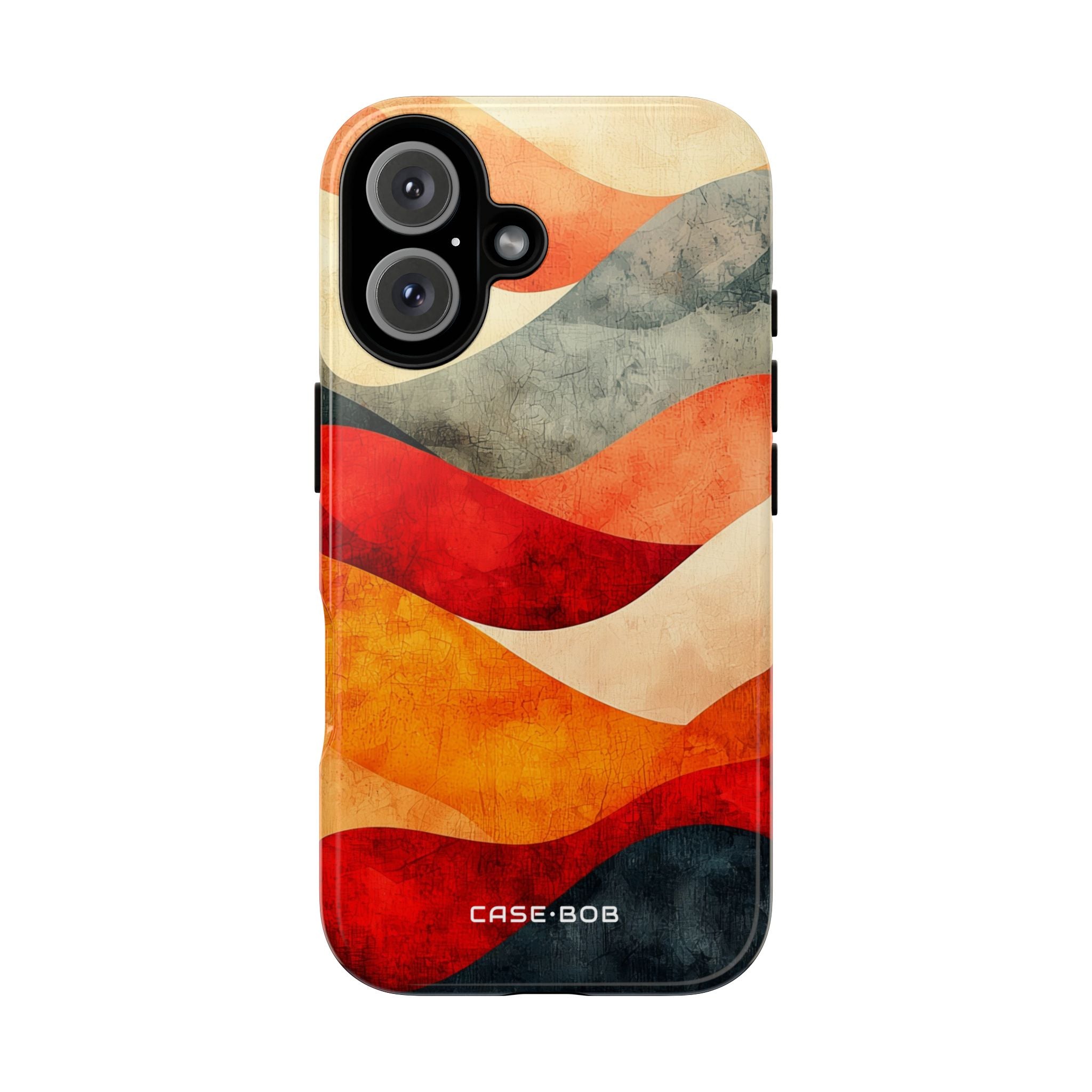 Cracked Wave Sunset iPhone 16 Pro Case - Tough