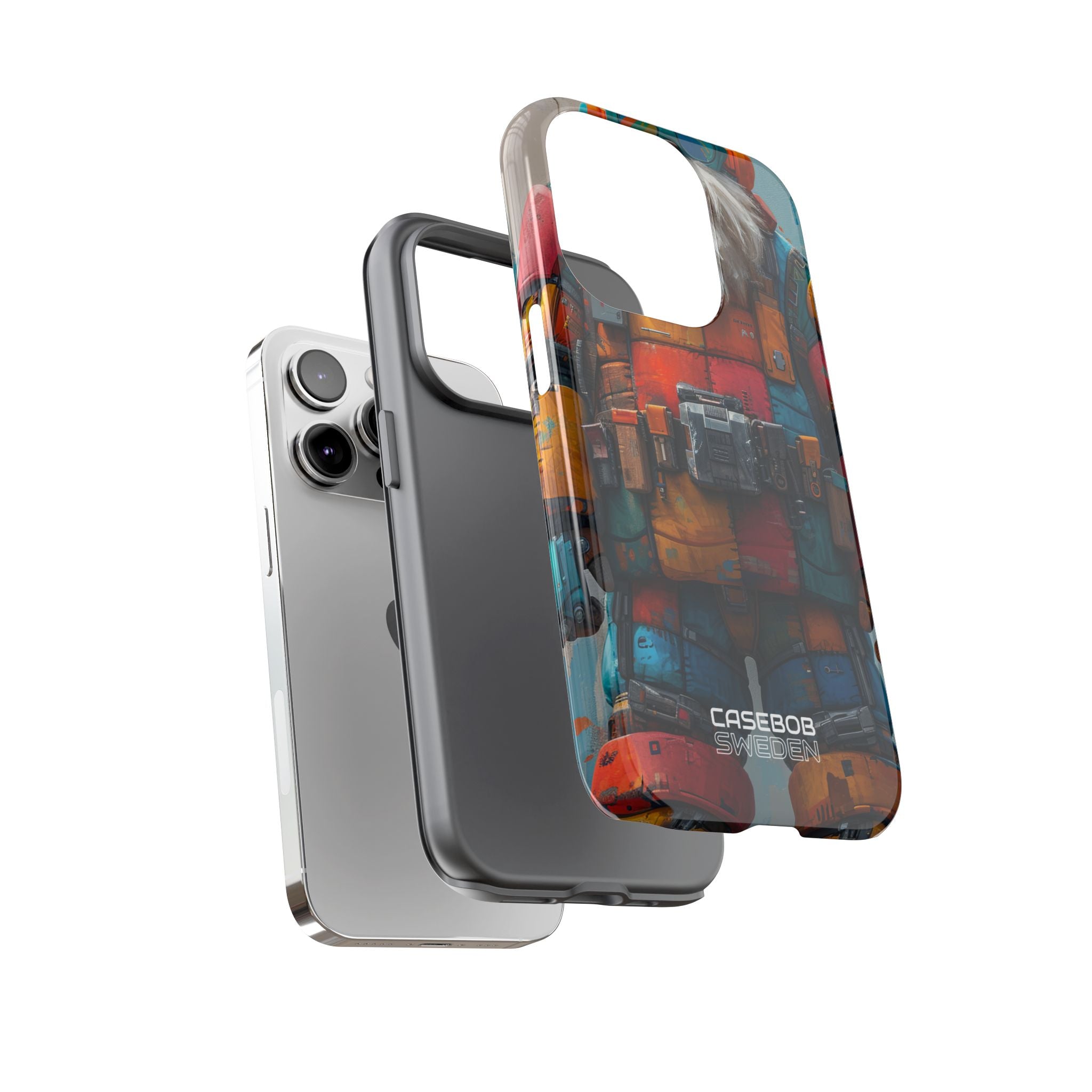 Whimsical Robot Wanderer iPhone 14 - Tough