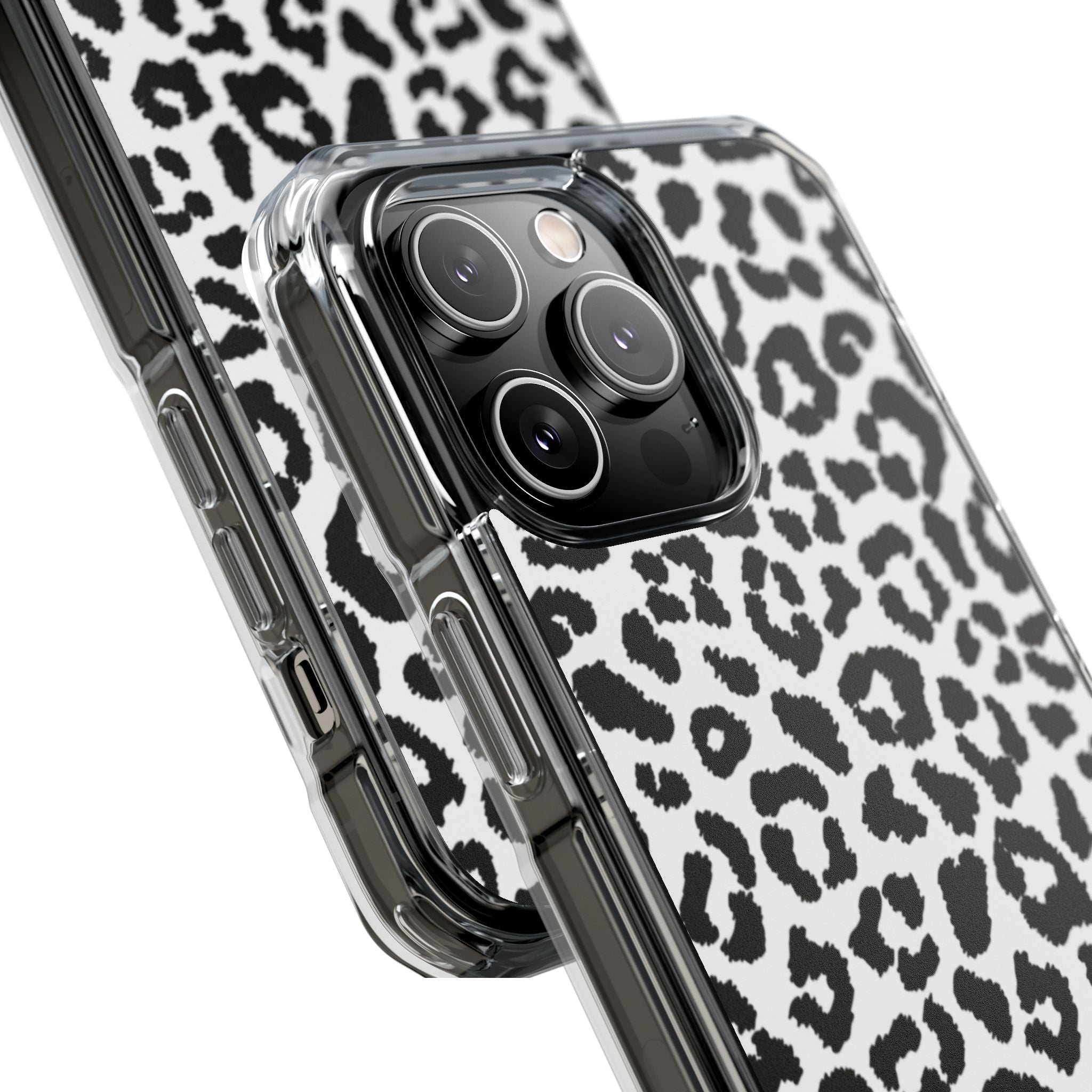 Monochrome Leopard Essence iPhone Case - Impact