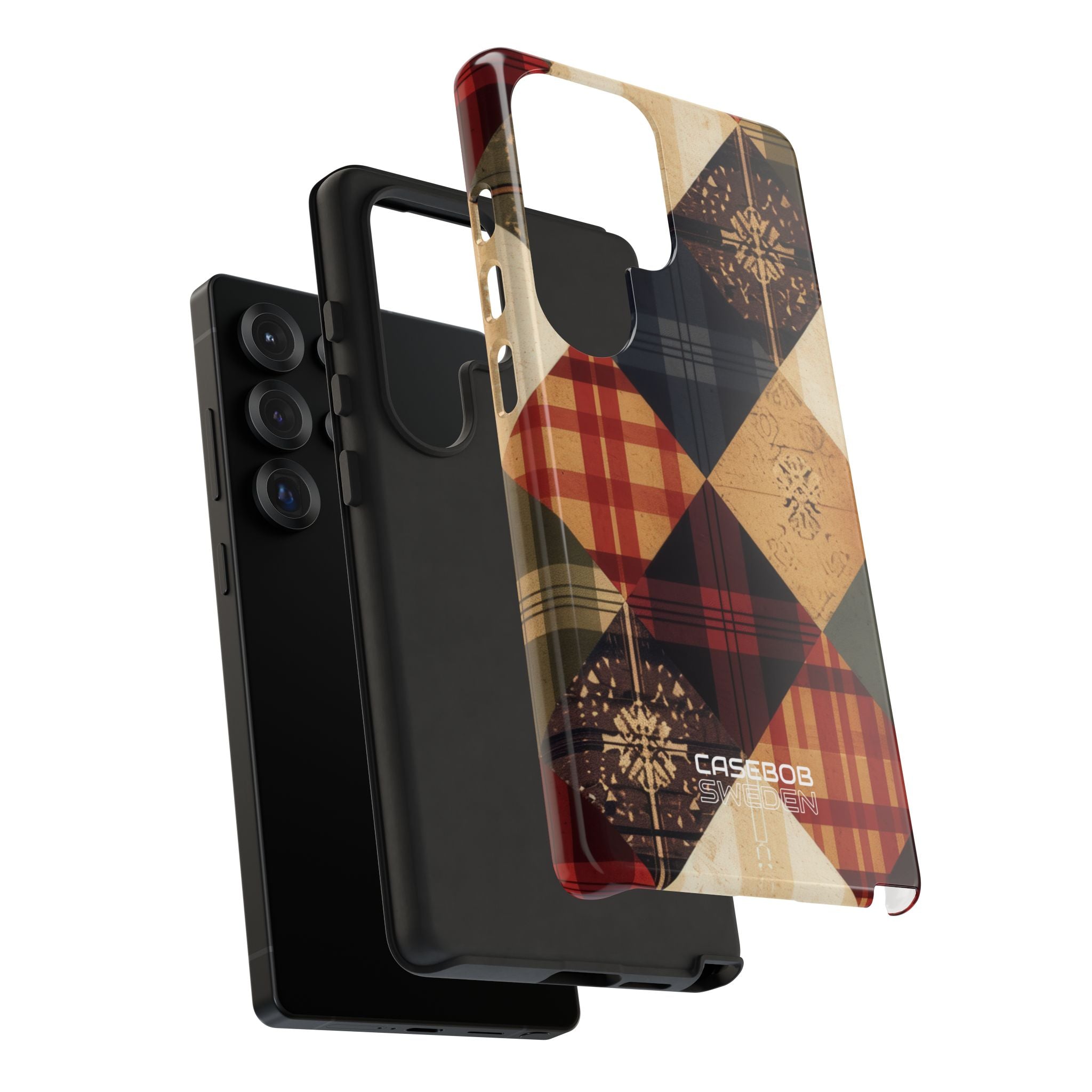 Rustieke Quilt Charme Samsung S25 - Tough