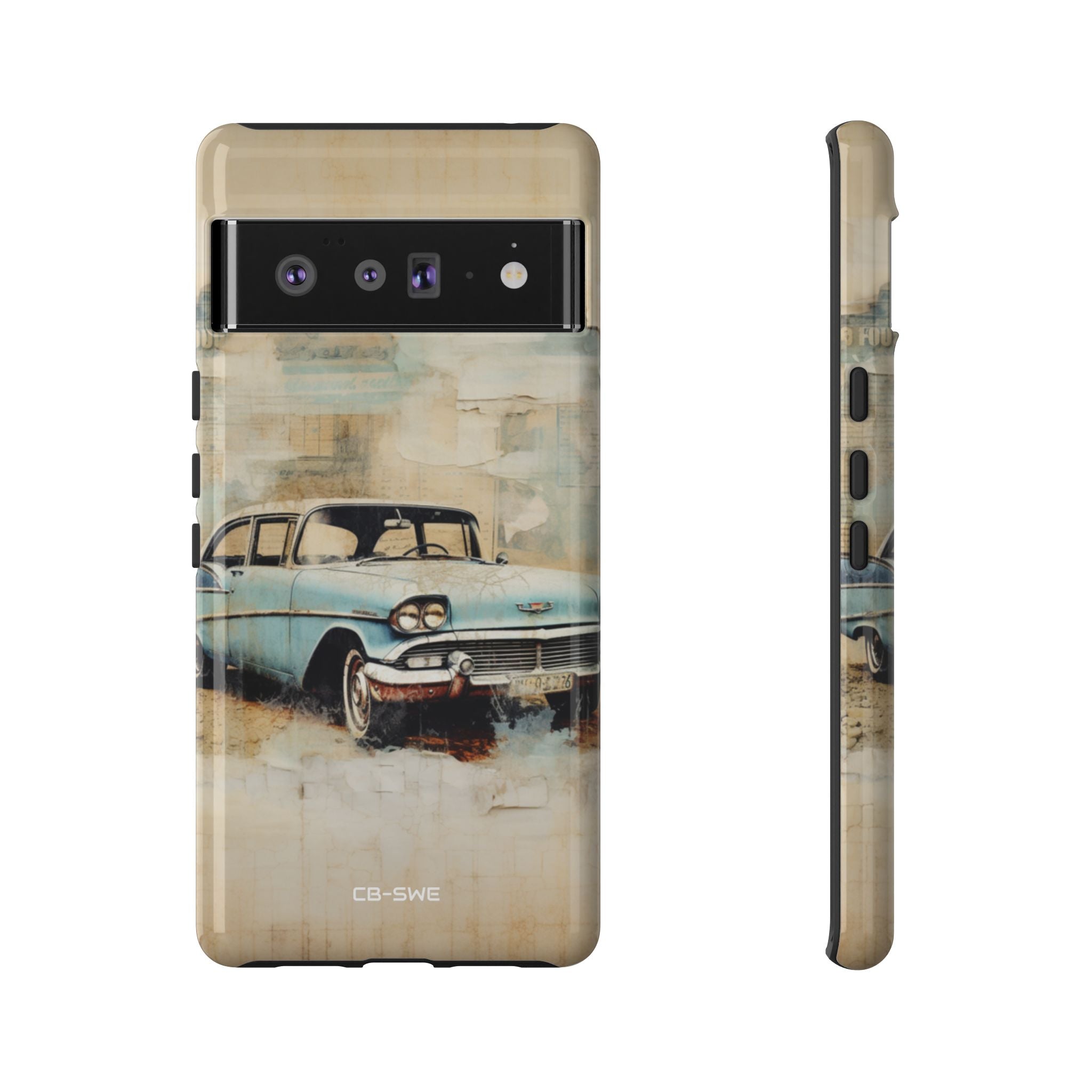 Vintage Car Collage - Google Pixel Case