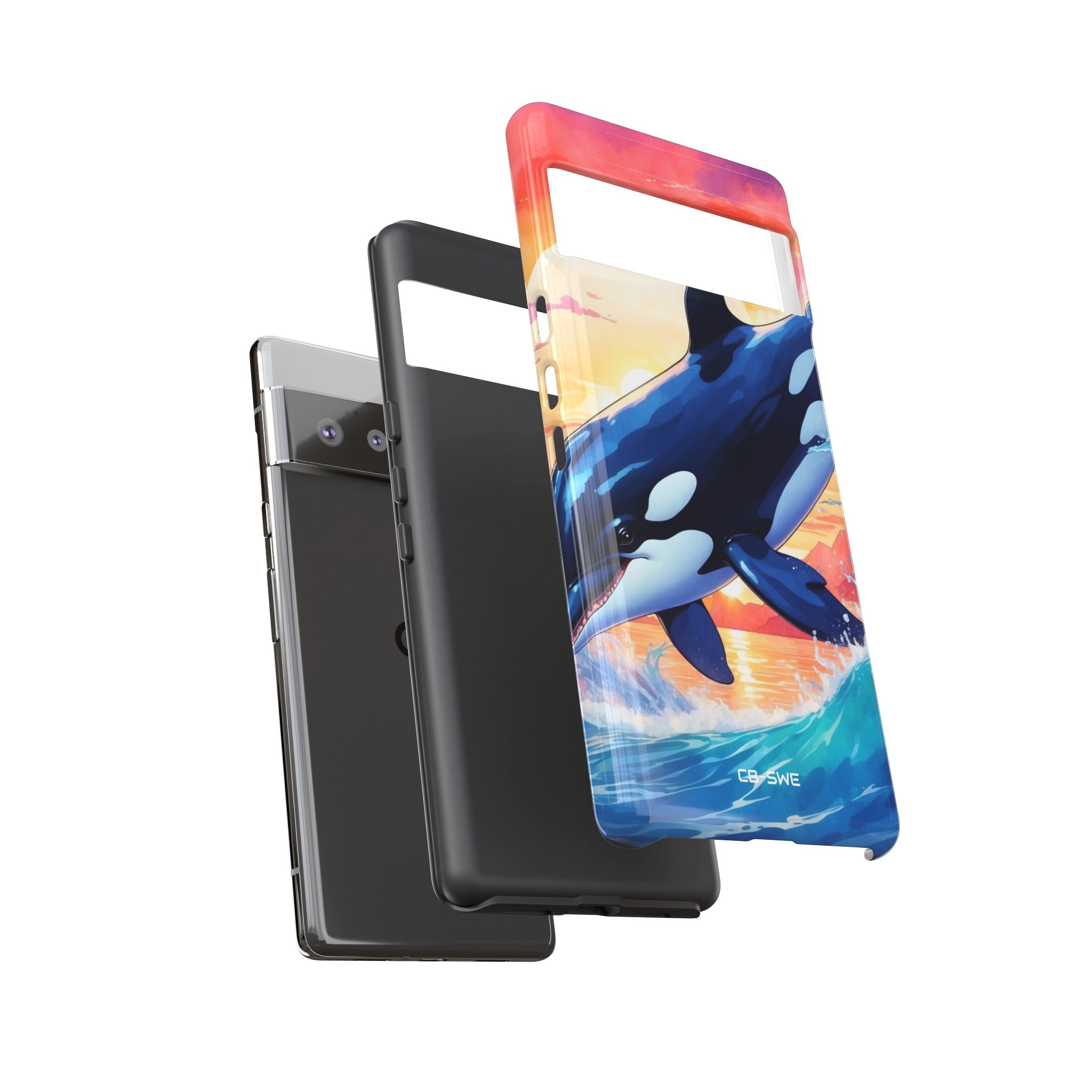 Orca Leaps Joyfully - Google Pixel Case