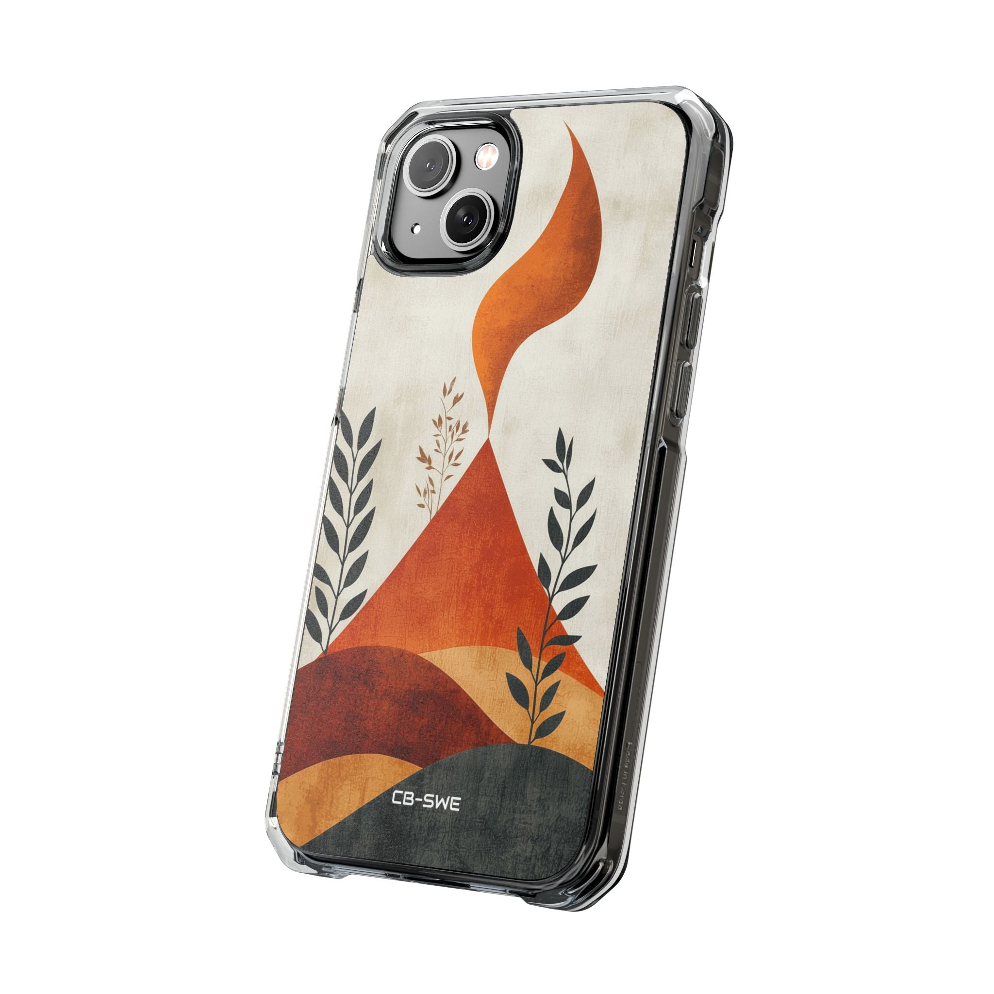 Flames Touch Mountains iPhone Case - Impact