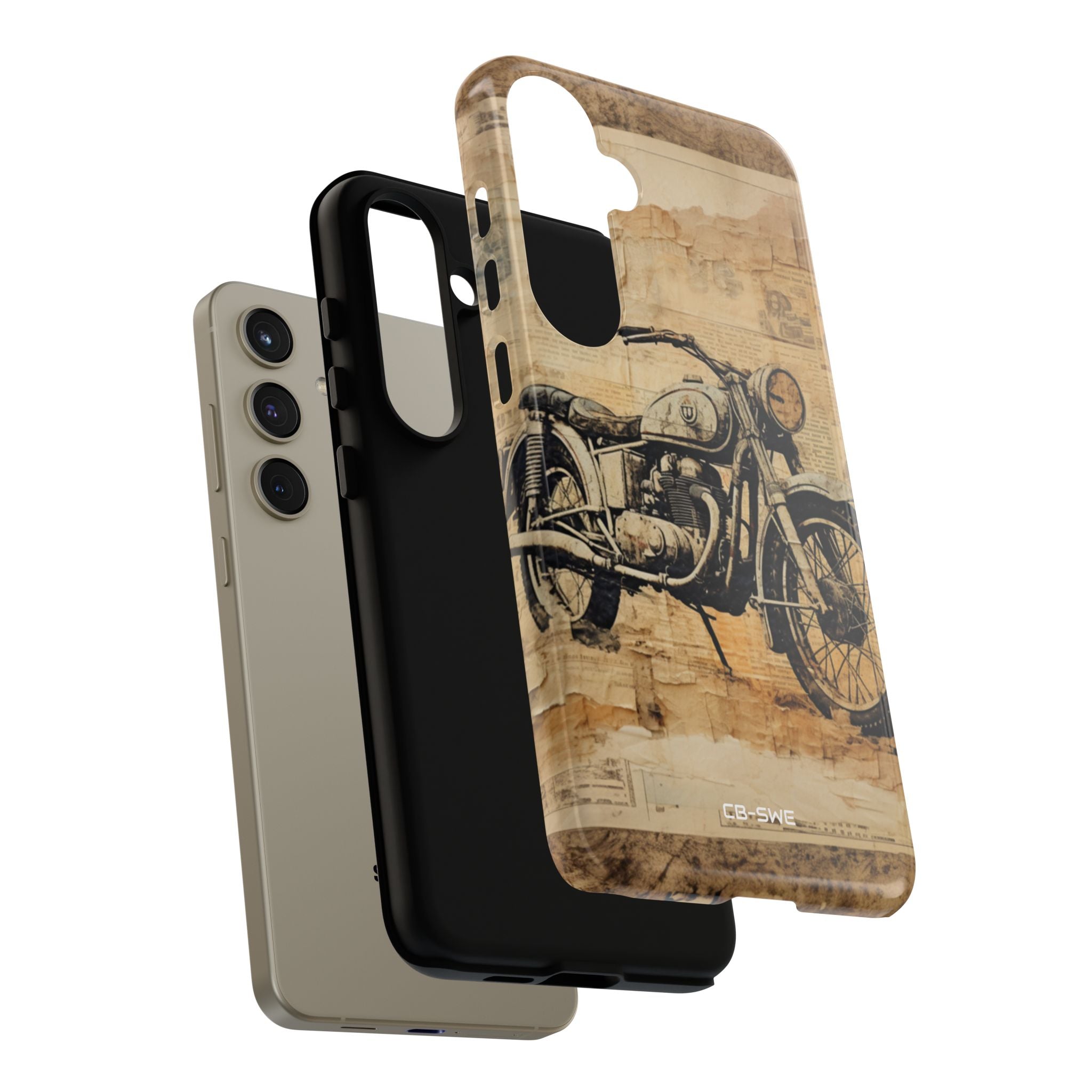 Vintage Motorcycle Collage - Samsung Case
