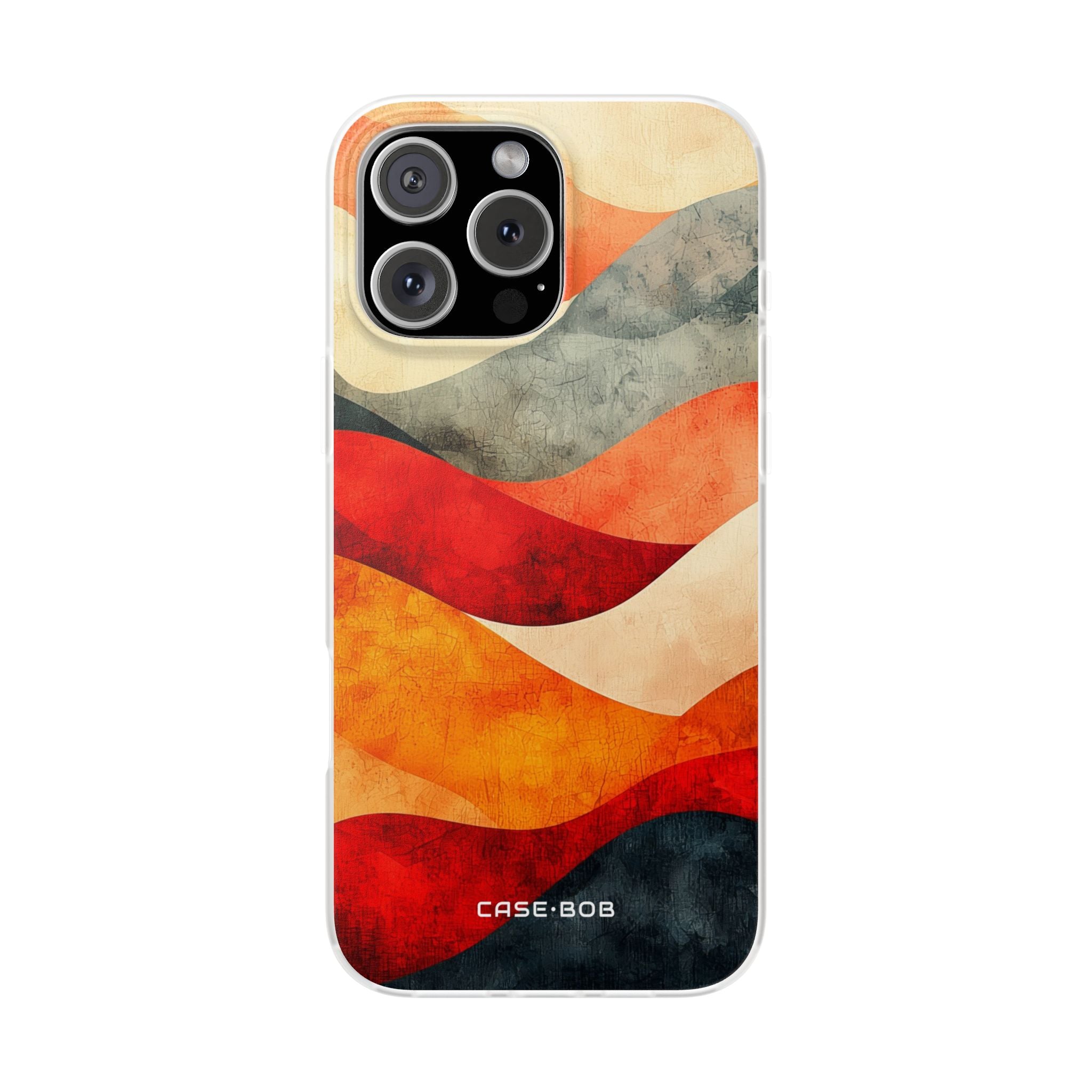Cracked Wave Sunset iPhone 16 Pro Max Case - Soft
