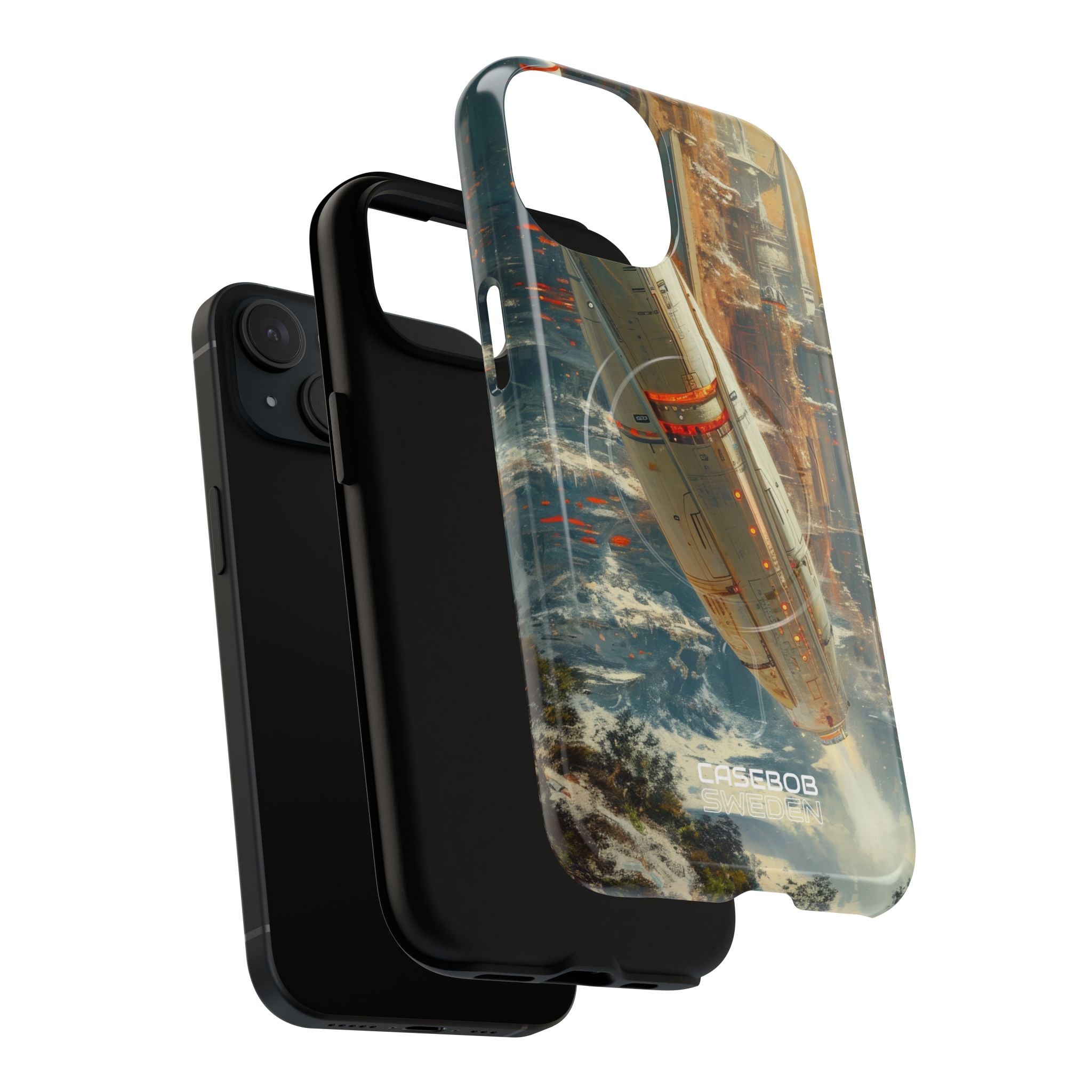 Futuristic Forest Voyage iPhone 15 - Tough+
