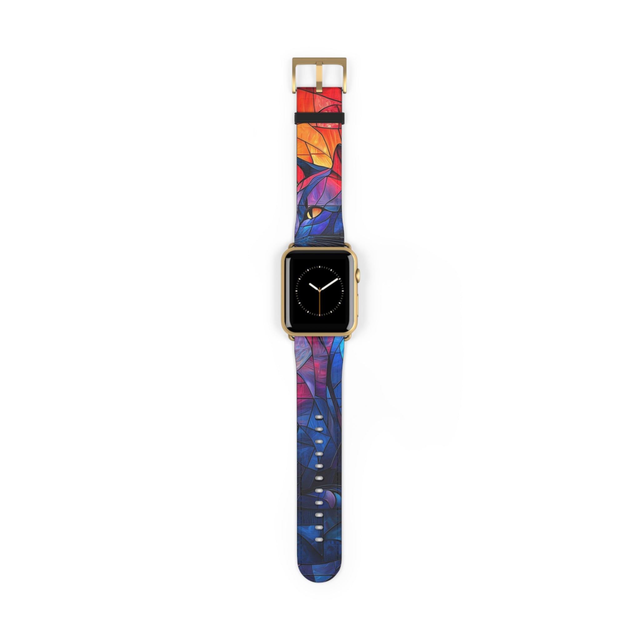 Stained Glass Cat - Watch Band