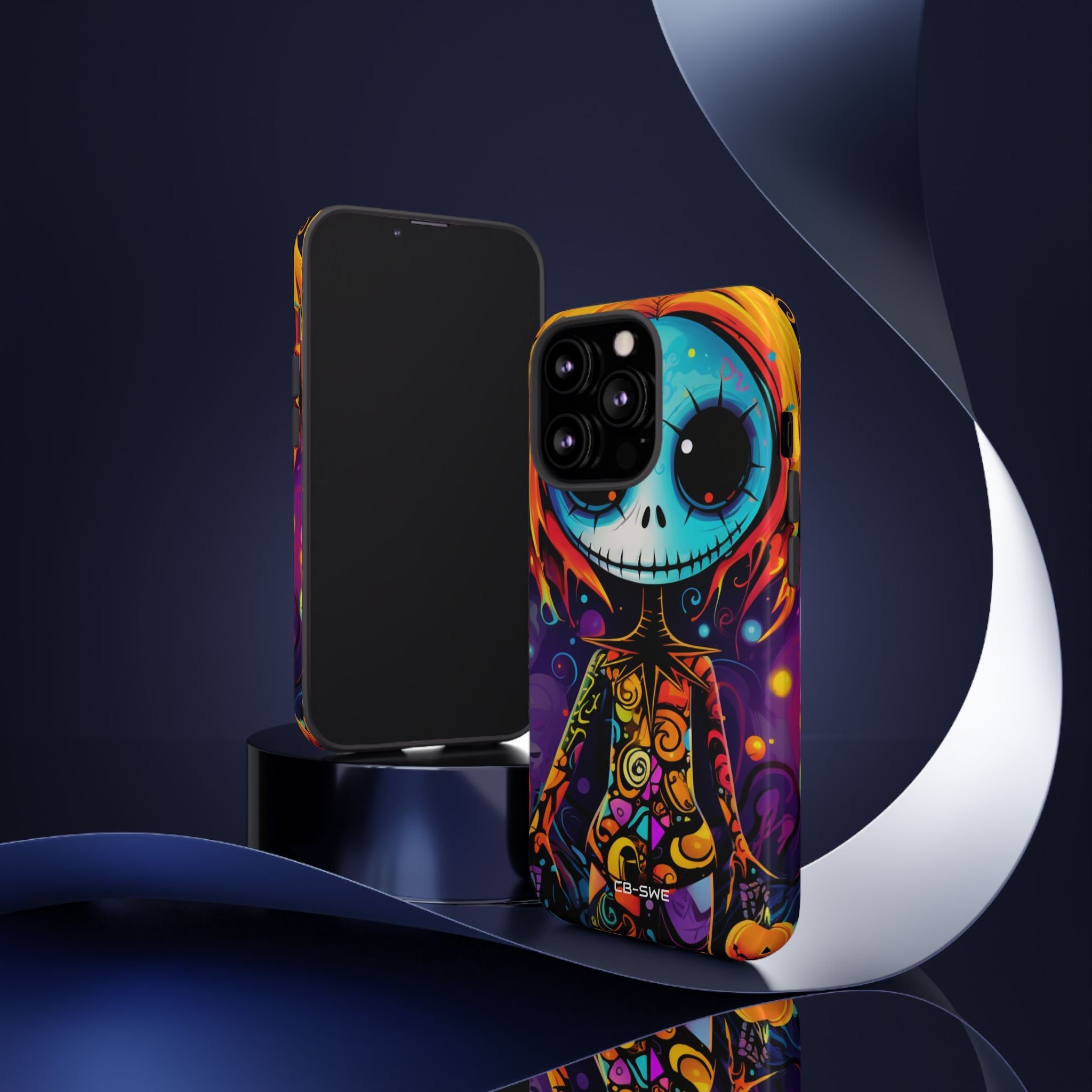 Skeletal Figure Laughs - iPhone Case