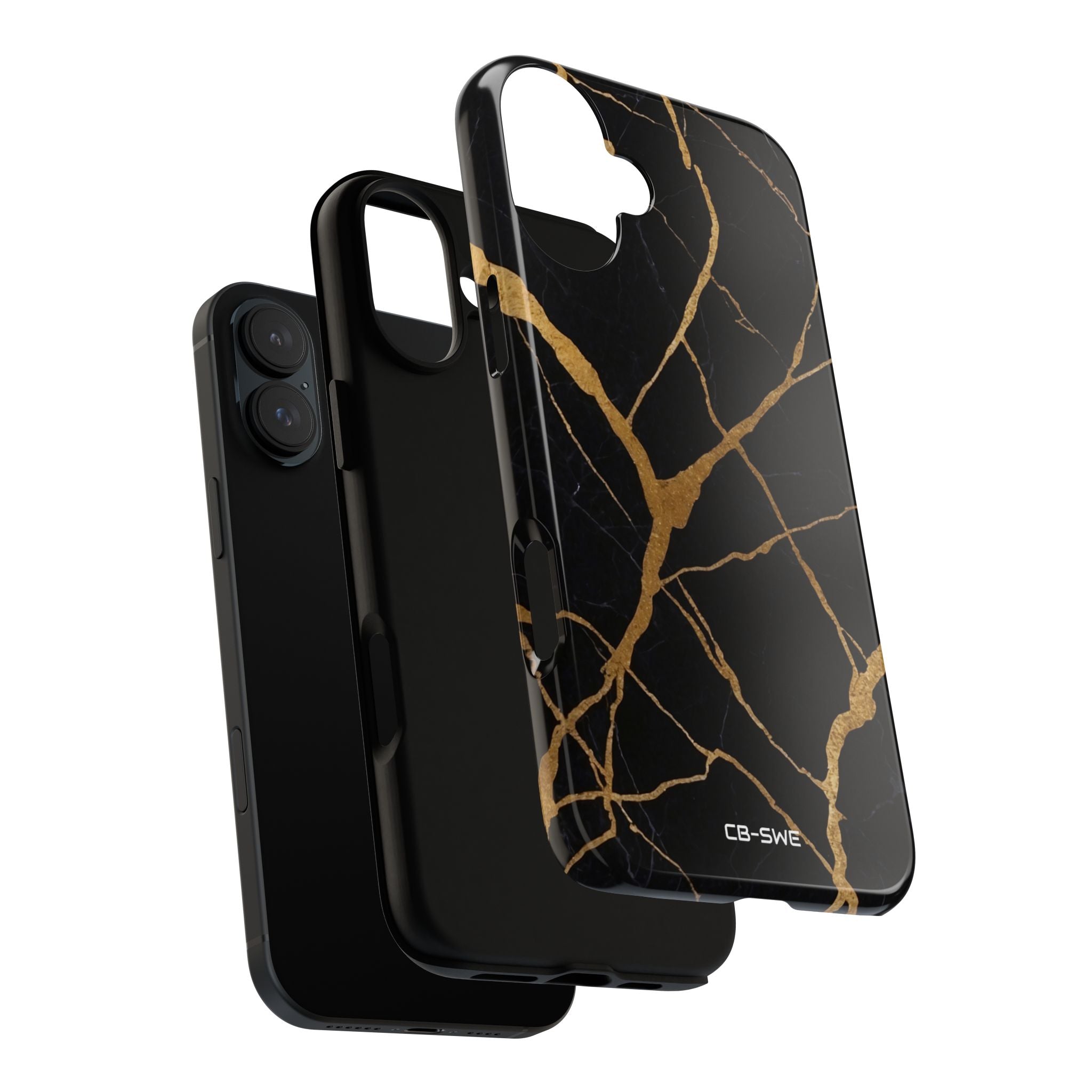 Golden Veins Twist - iPhone Case