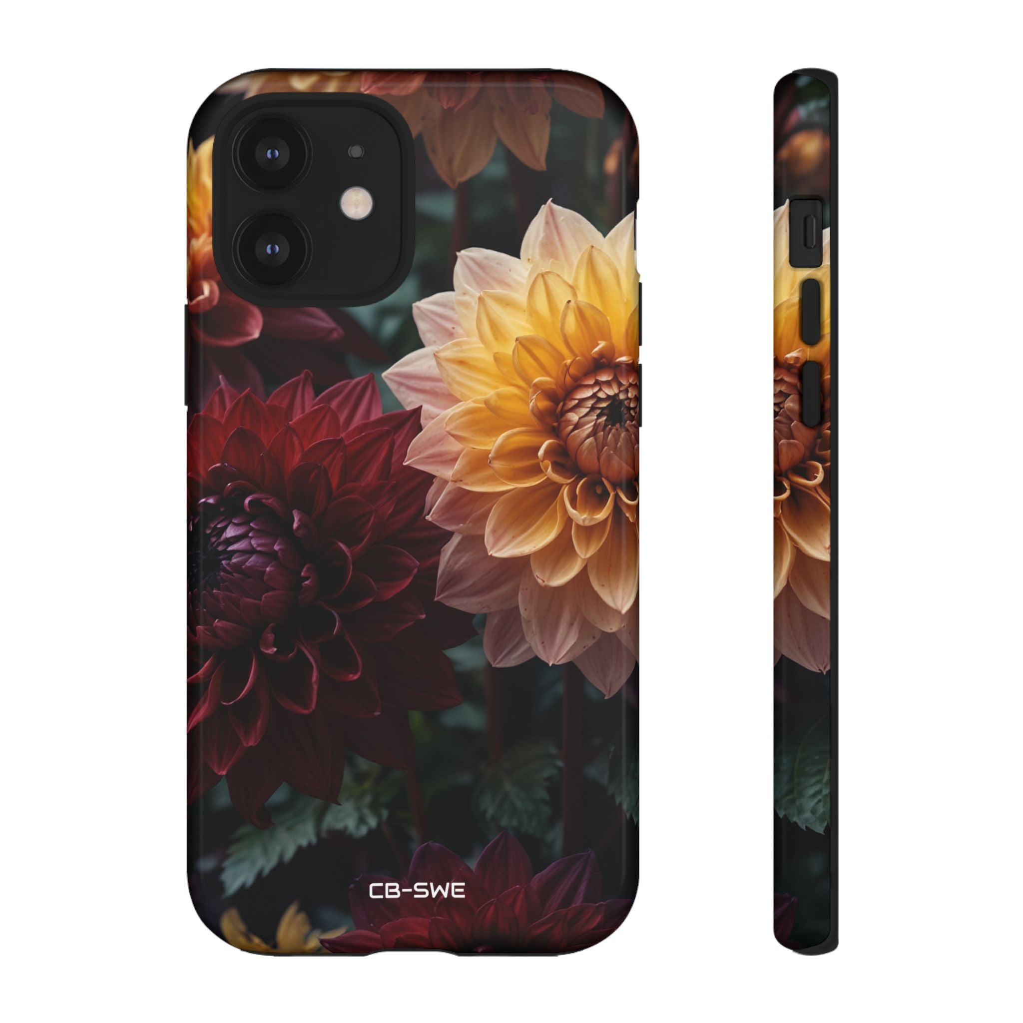 Dahlias Embrace Light - iPhone Case