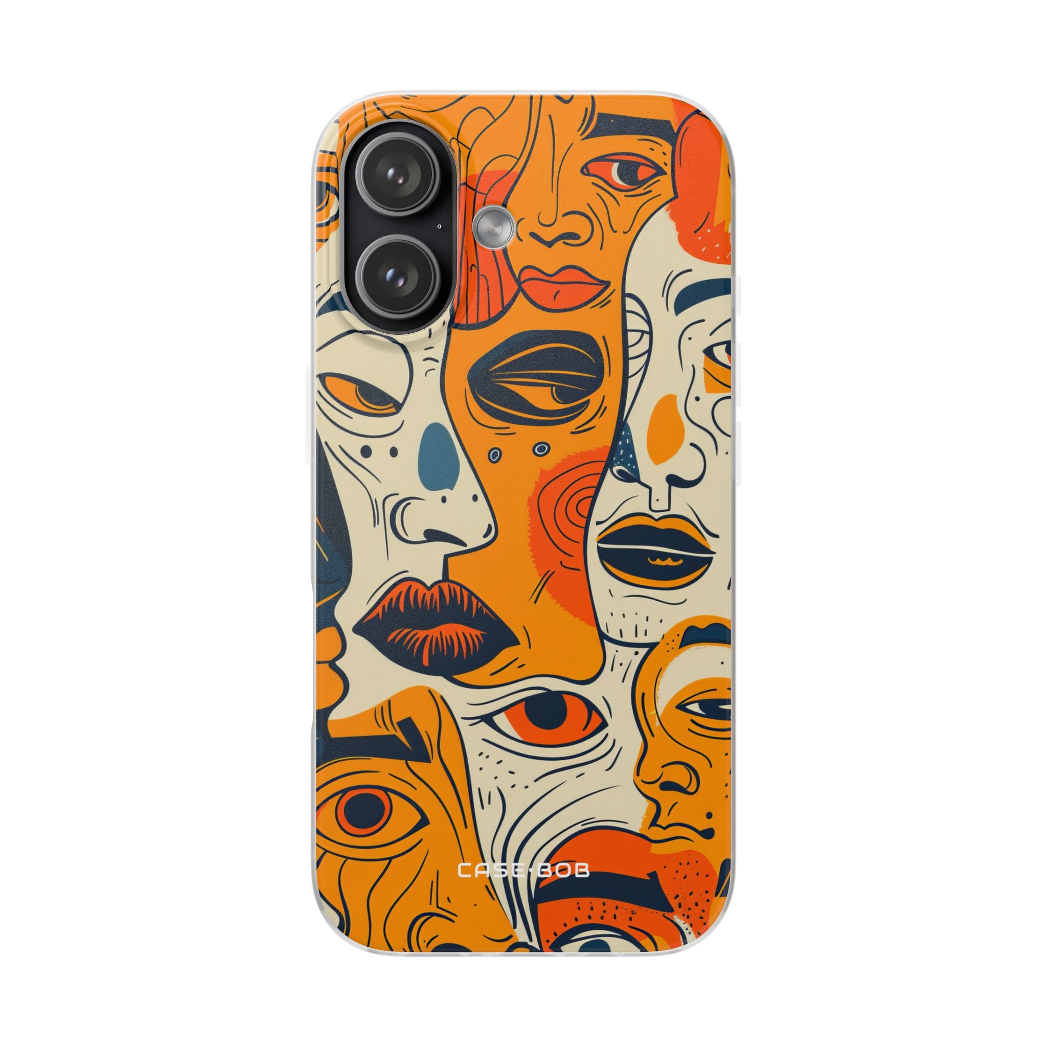 Tangled Faces Sunset iPhone 17 Case - Soft