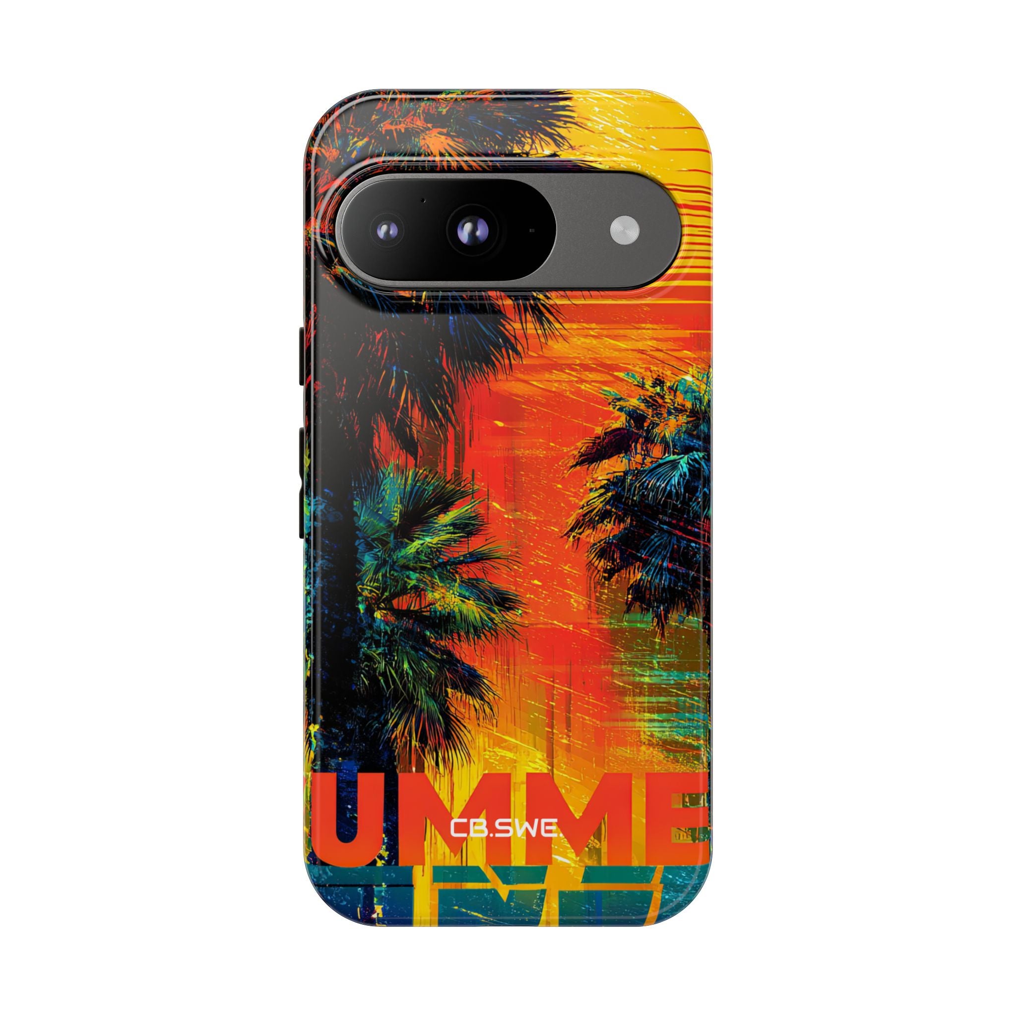 Summer Palm Trees Rising Sun Google Pixel 9 - Tough