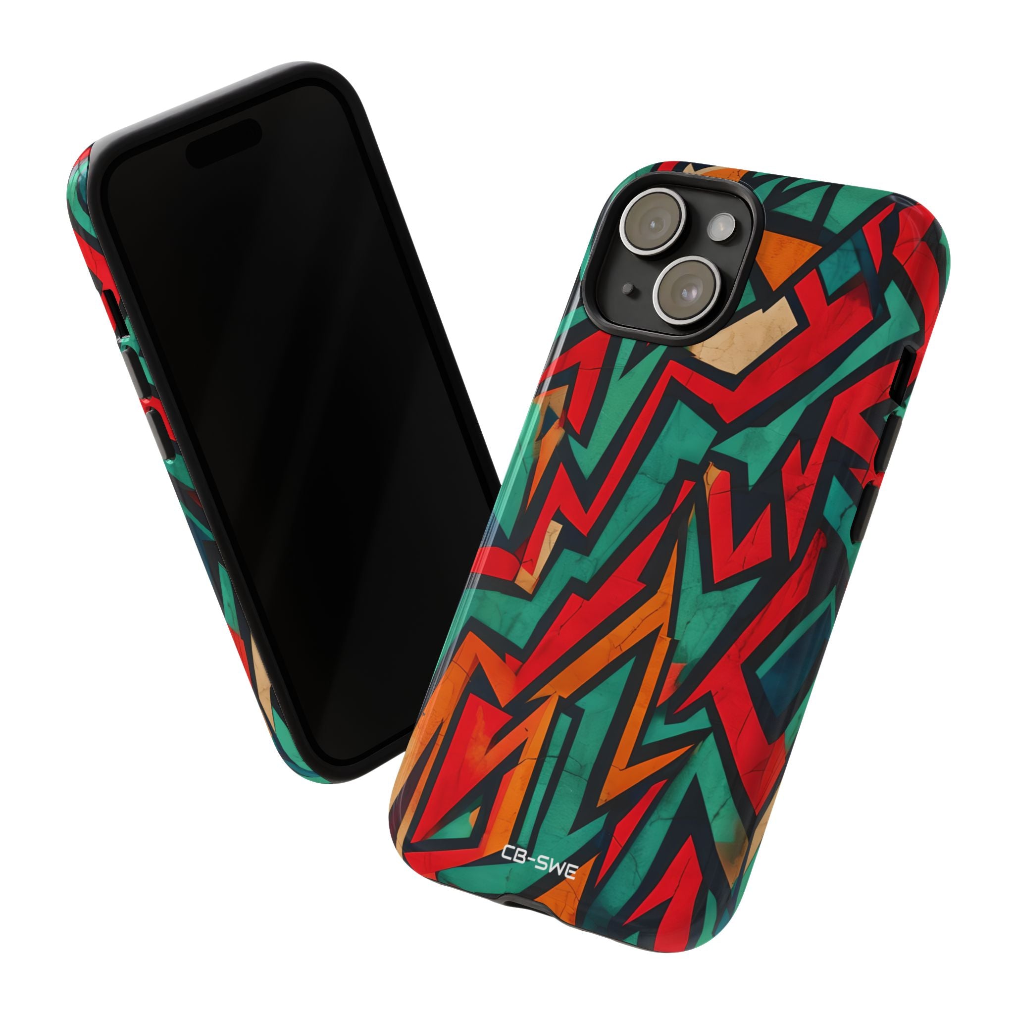 Vivid Geometry Dance - iPhone Case