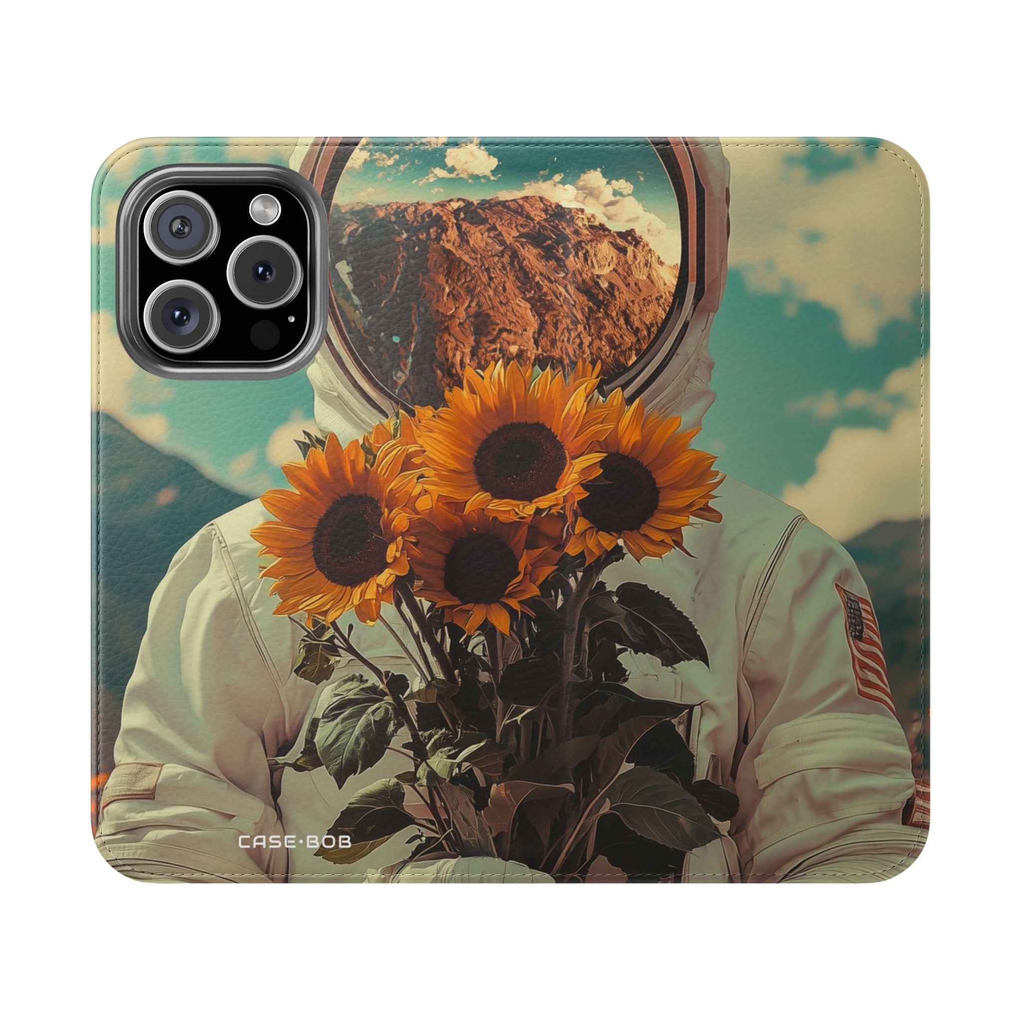 Sunflower Astronaut - iPhone 16 Pro Case - Wallet