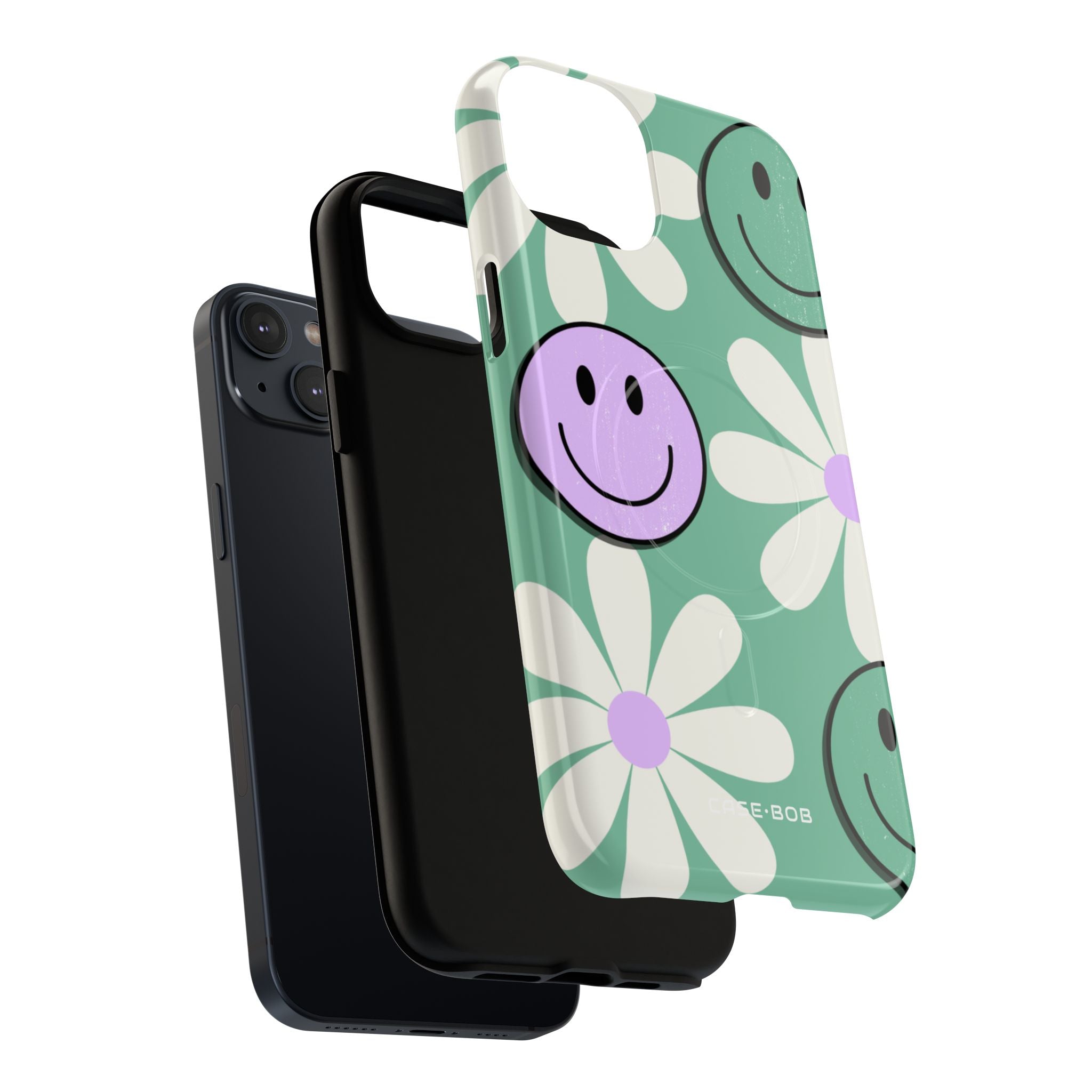 Smiley Daisy Glow iPhone 14 Plus Case - Tough+