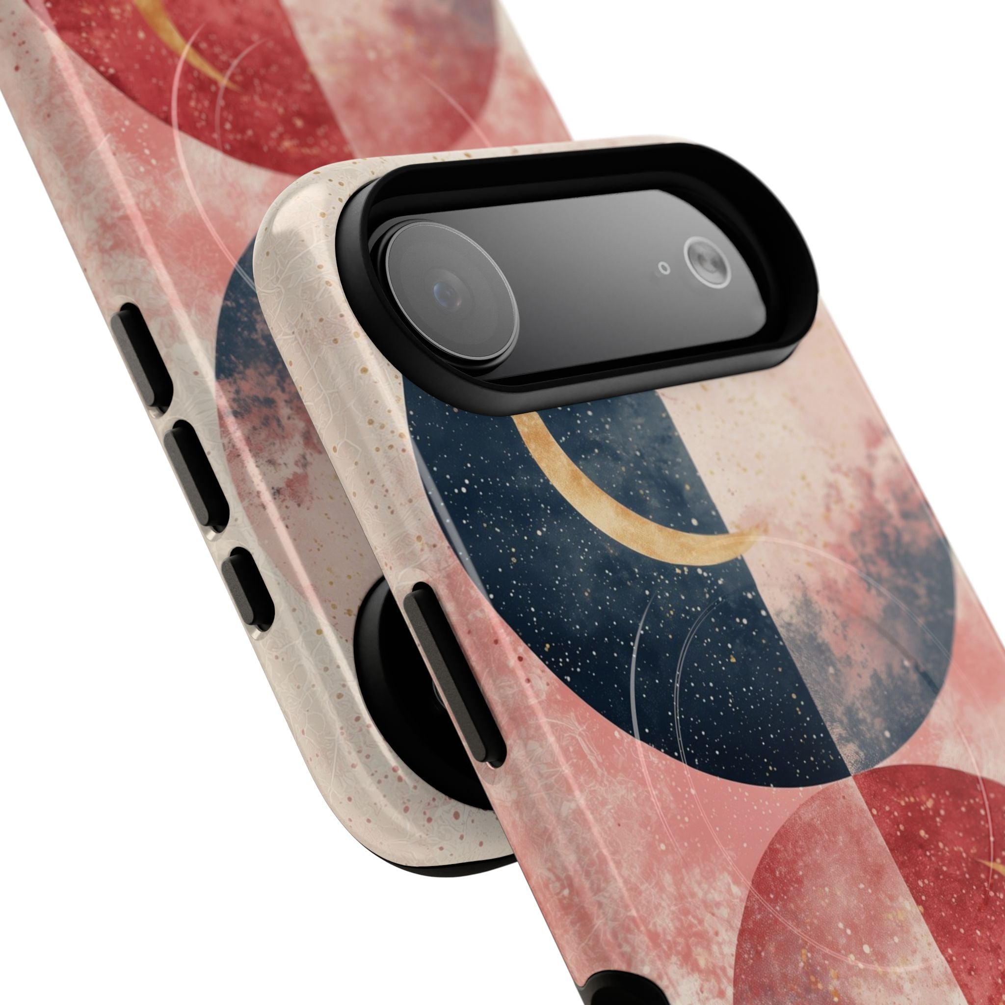 Golden Crescent Circles iPhone 17 Air Case - Tough+