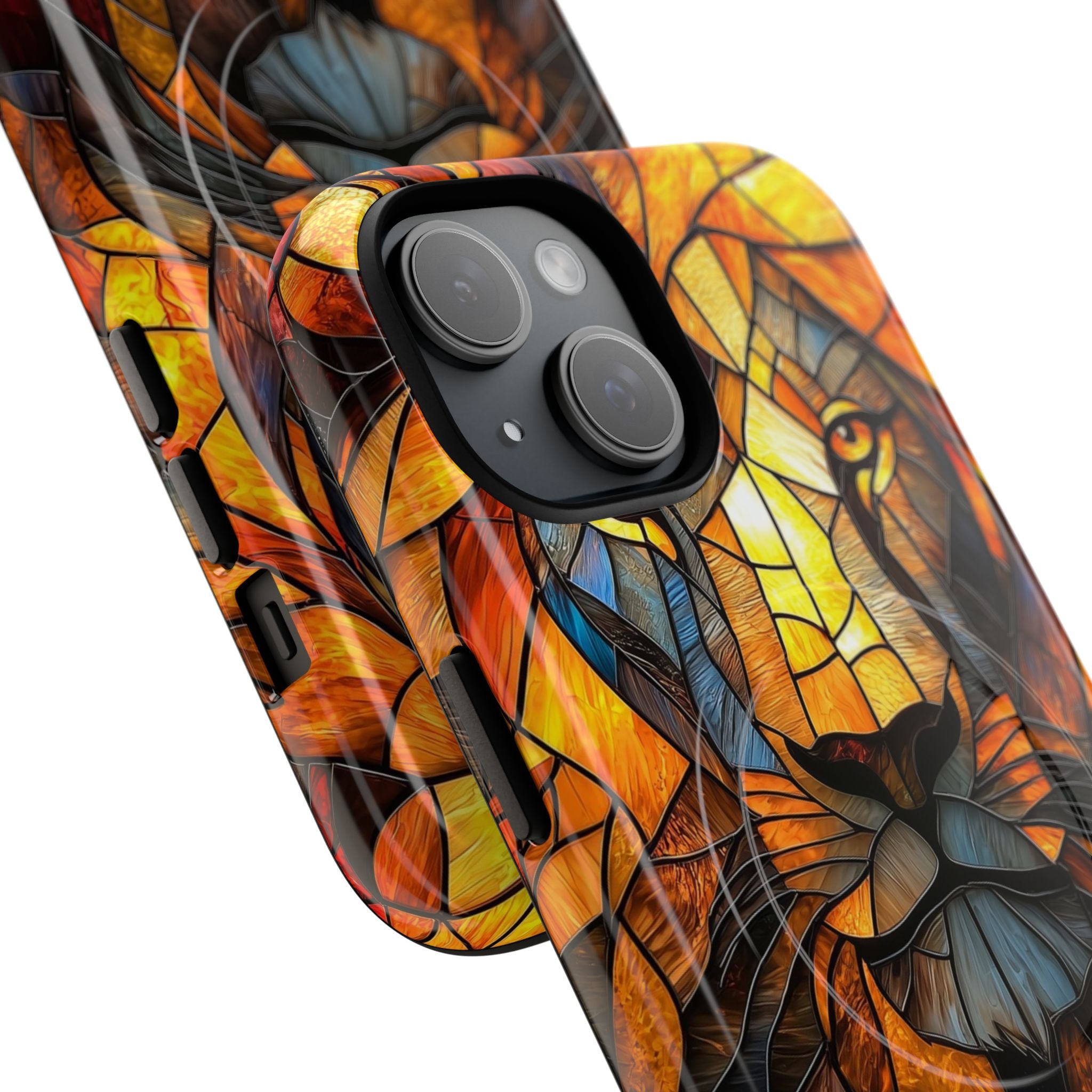 Lion Radiance iPhone 15 Case - Tough+