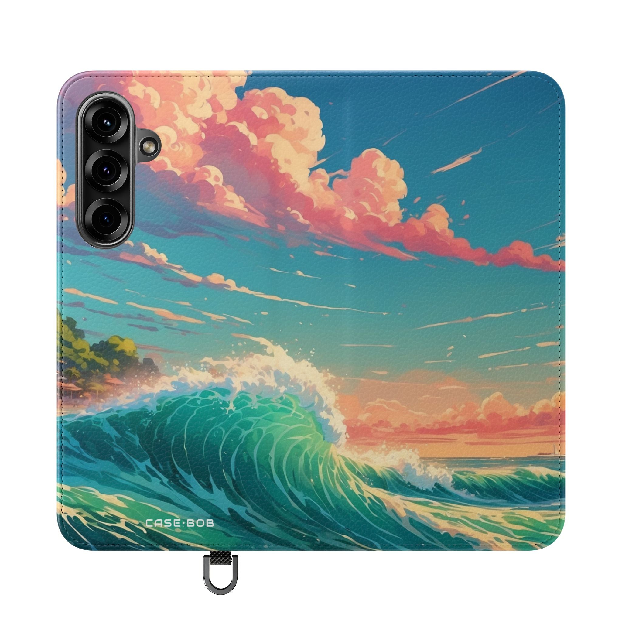 Sunset Wave - Samsung S25+ Case - Lompakko