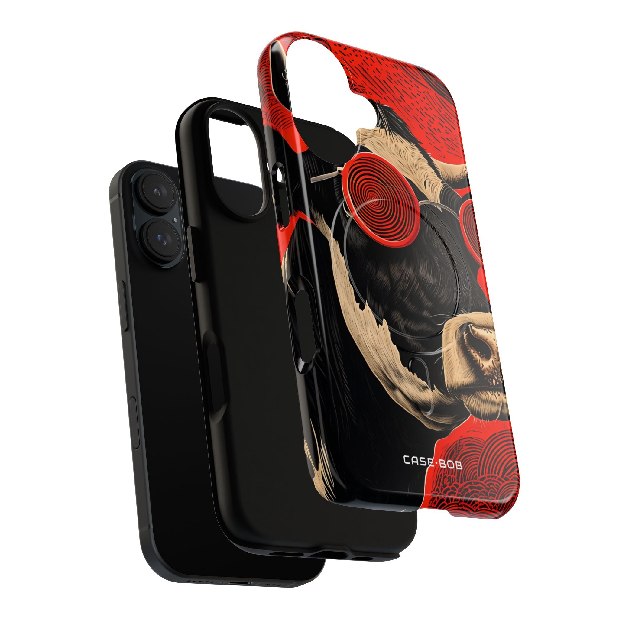 Hypnotic Cow iPhone 16 Case - Tough+