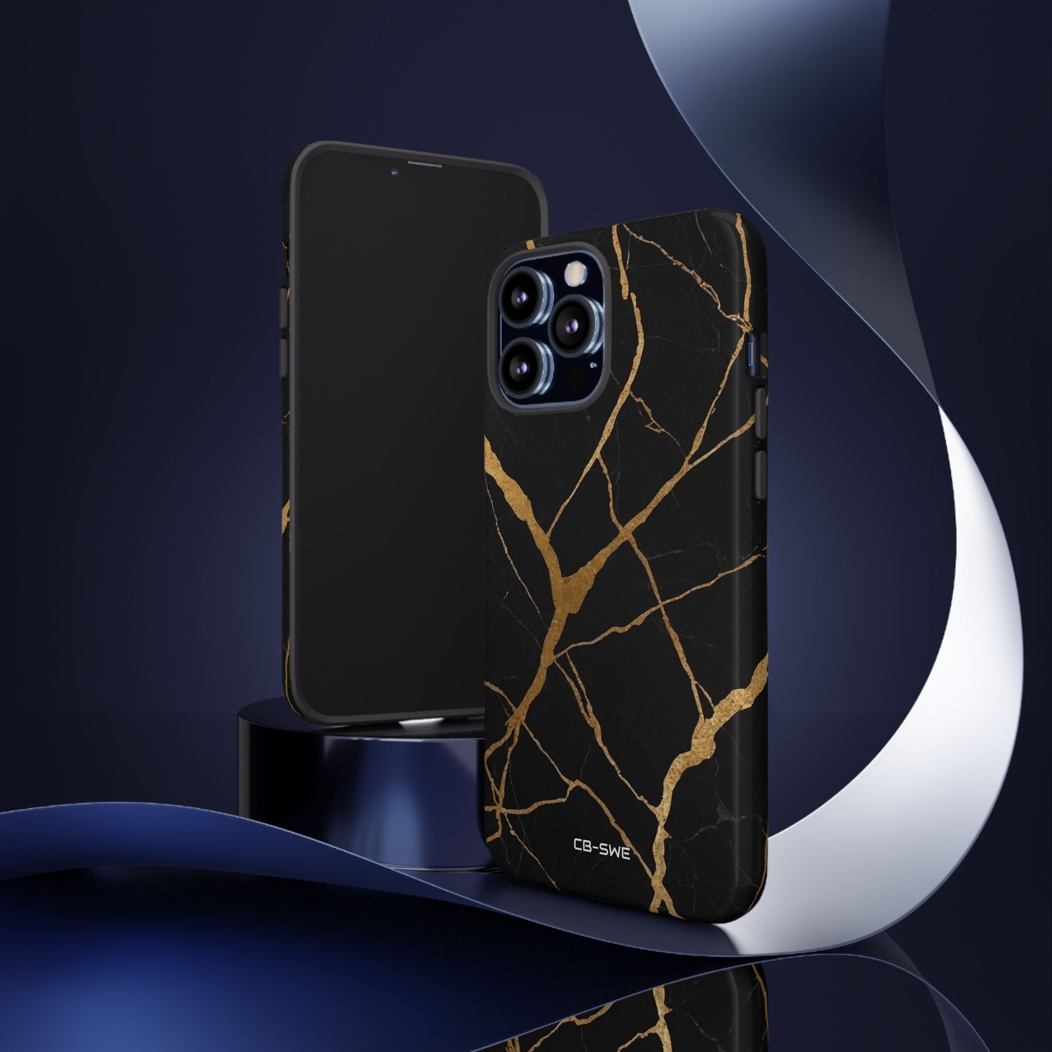 Golden Veins Twist - iPhone Case
