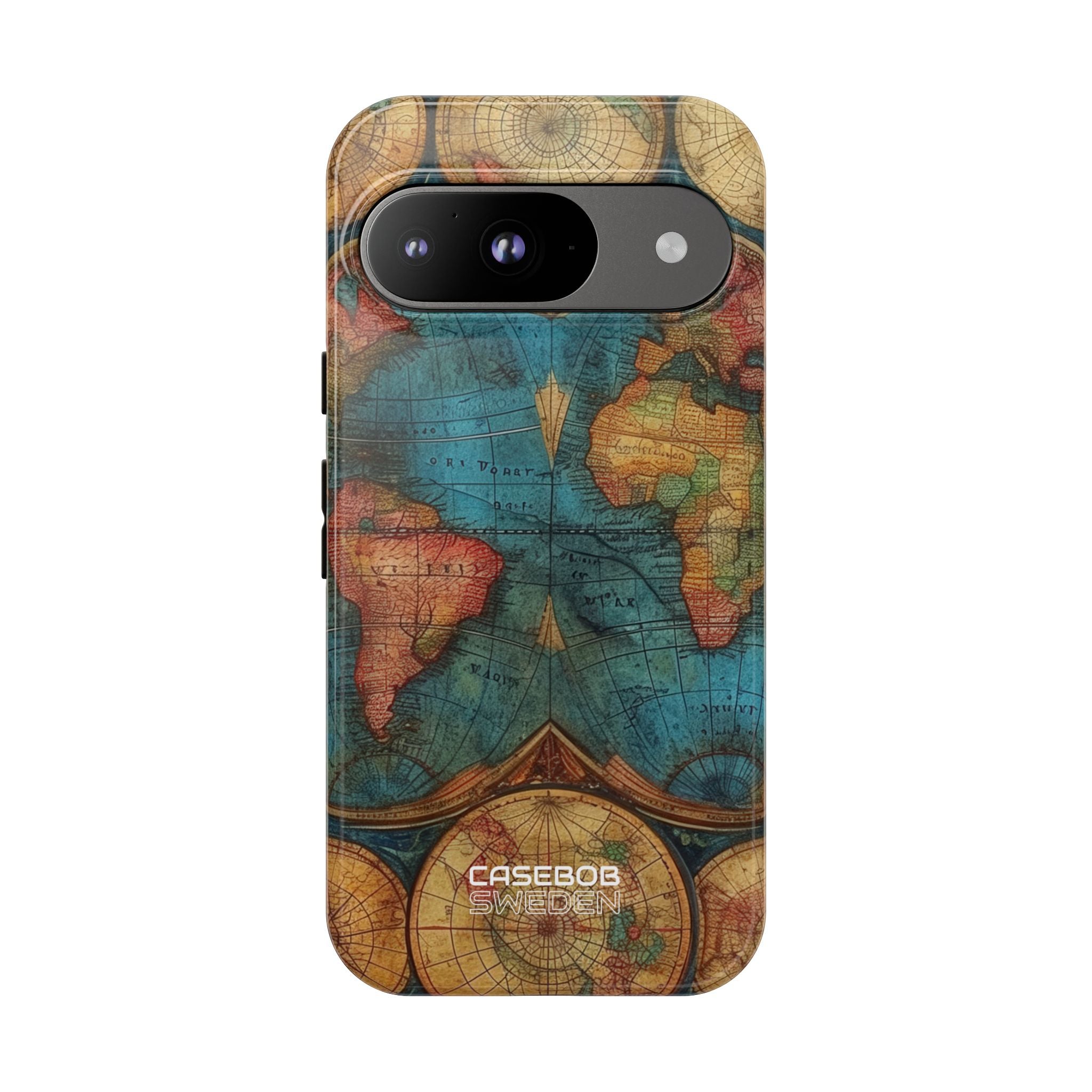 Mappa del mondo vintage Google Pixel 9 - Tough