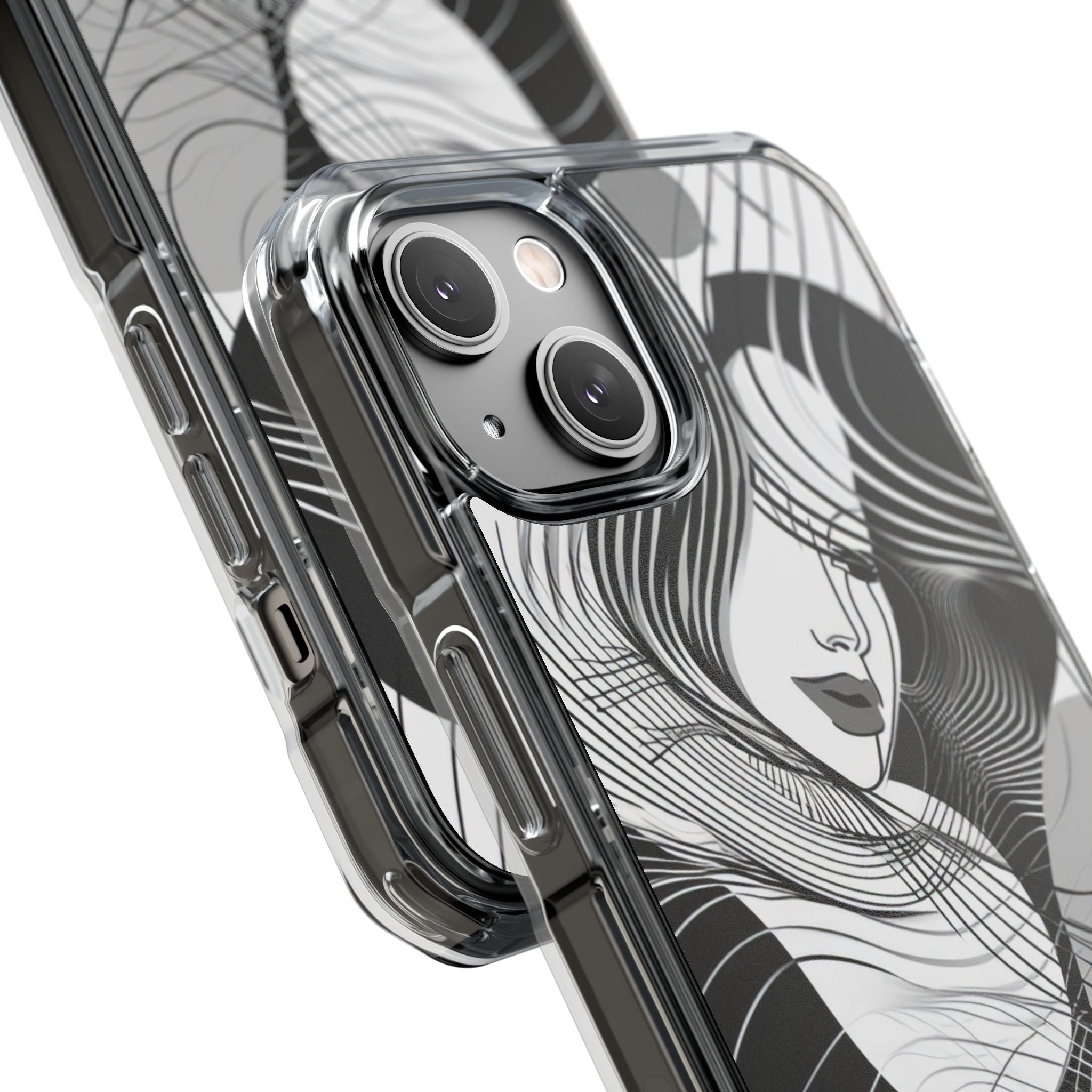 Orange Wave Motion iPhone 14 - Impact Clear+