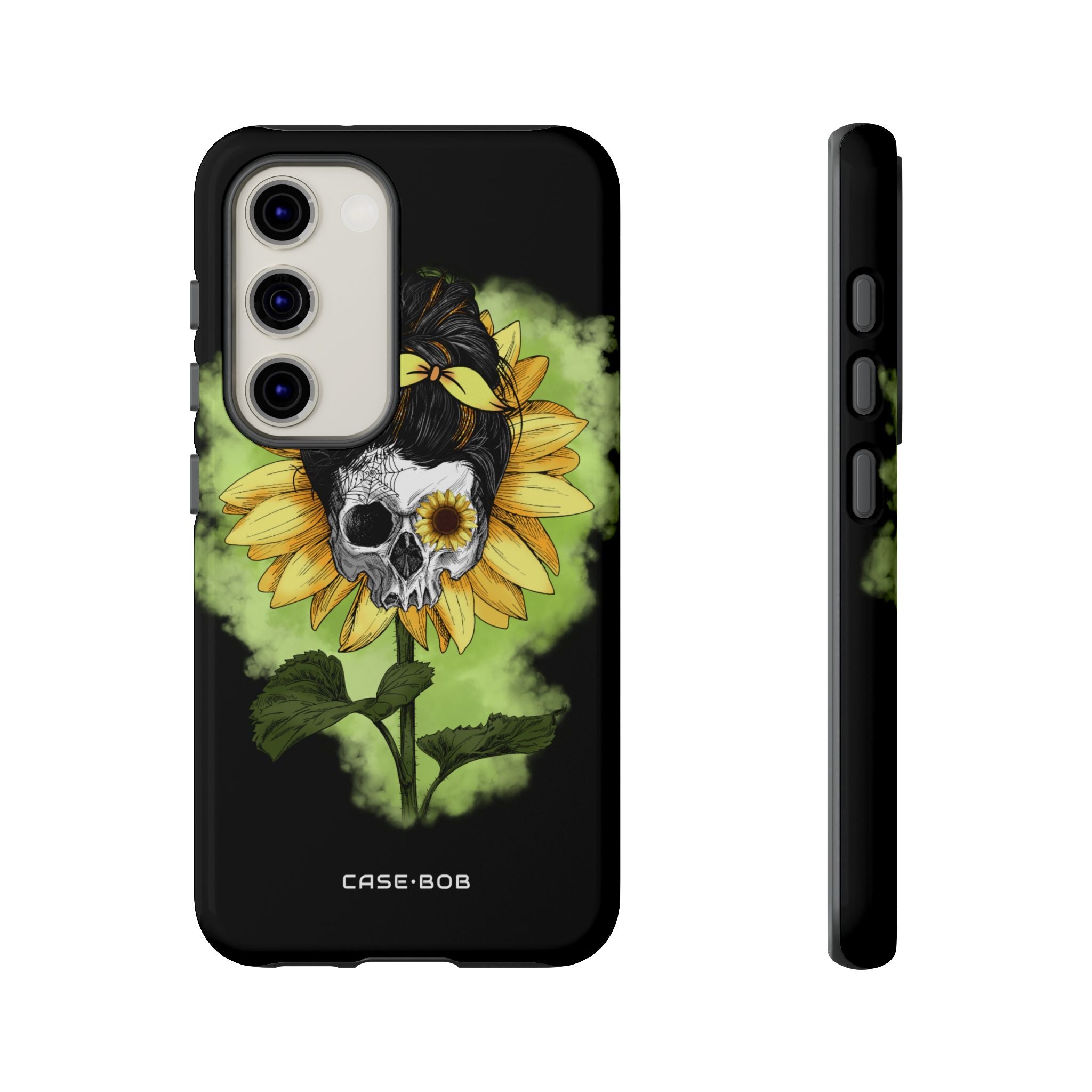 Sunflower Skull Samsung S23 Case - Tough