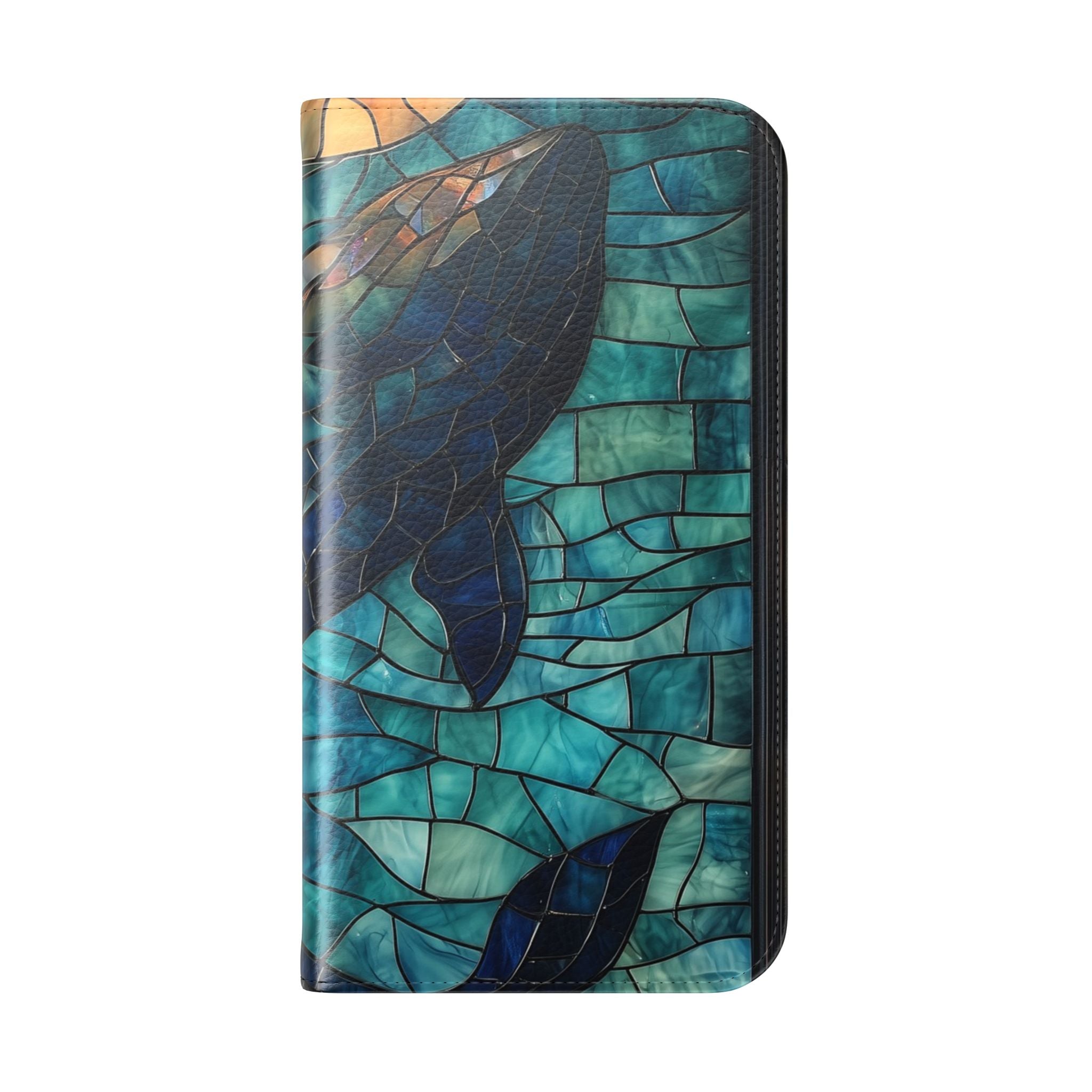 Blue Whale Mosaic - iPhone 16 Case - Wallet